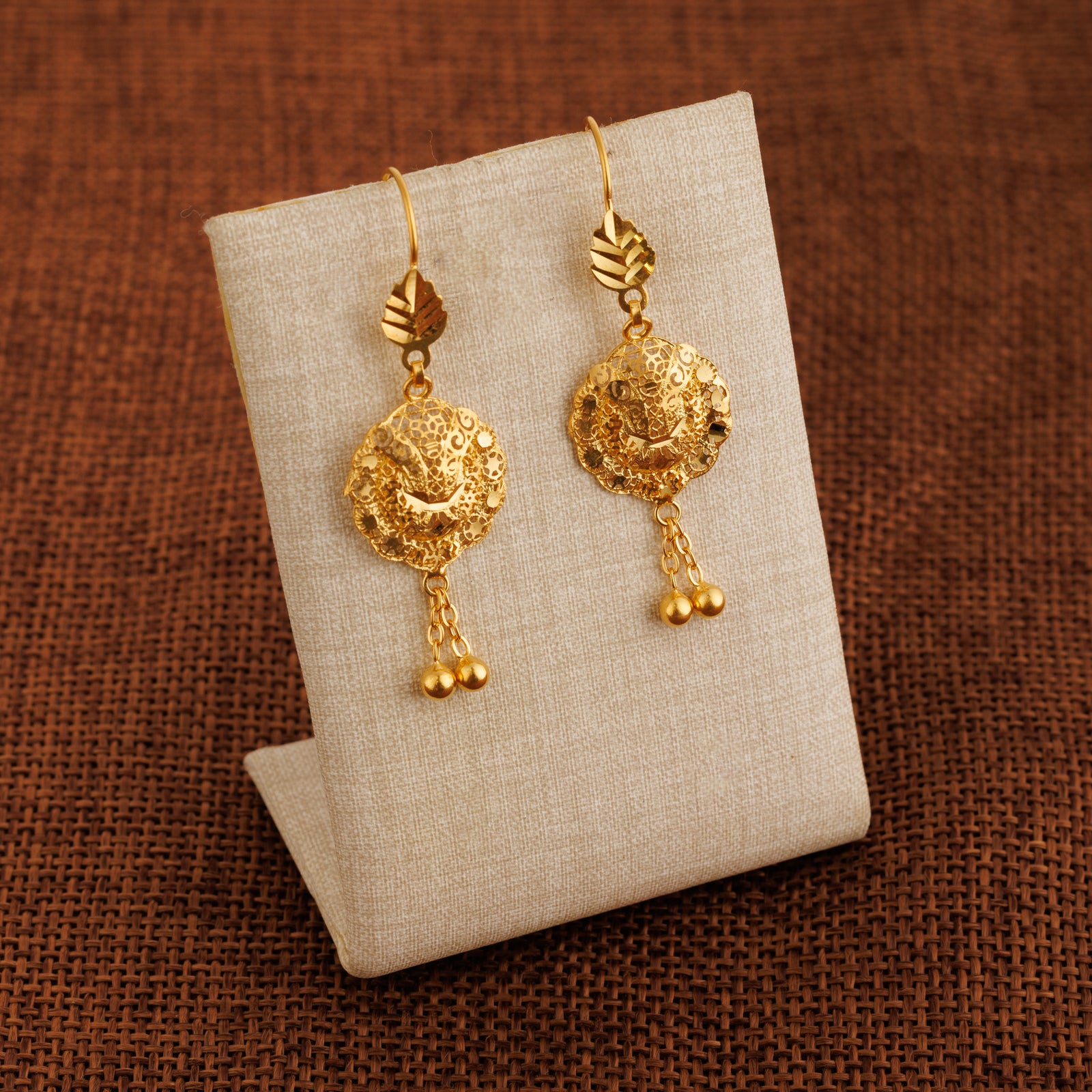 Casting Earrings (D48) - Silver 925 & Gold Plated