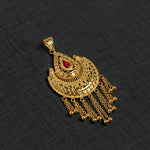 Pendant with stones (D1) - Silver 925 & Gold Plated