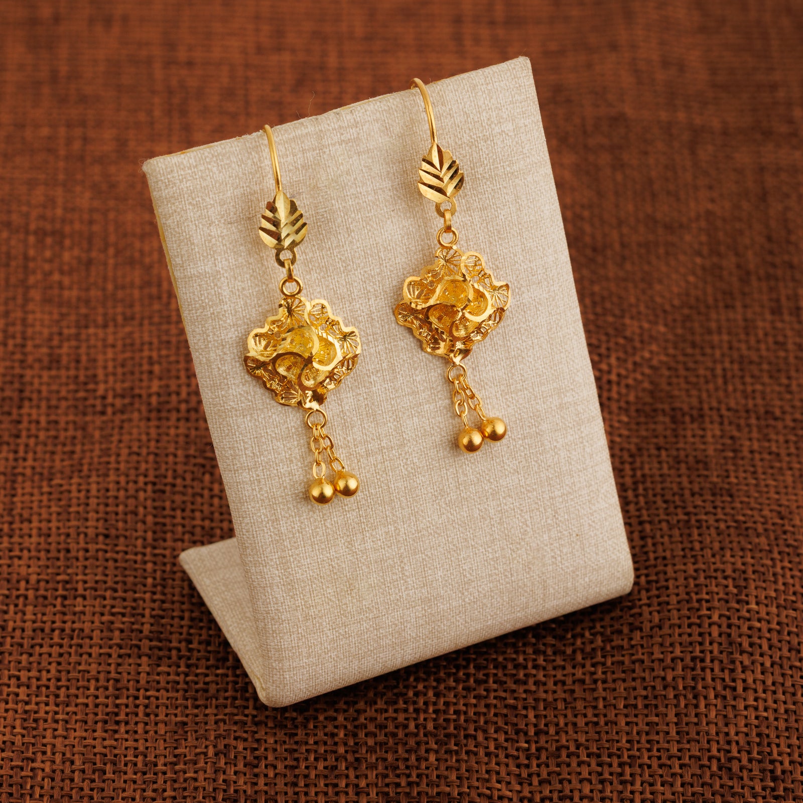 Casting Earrings (D71) - Silver 925 & Gold Plated