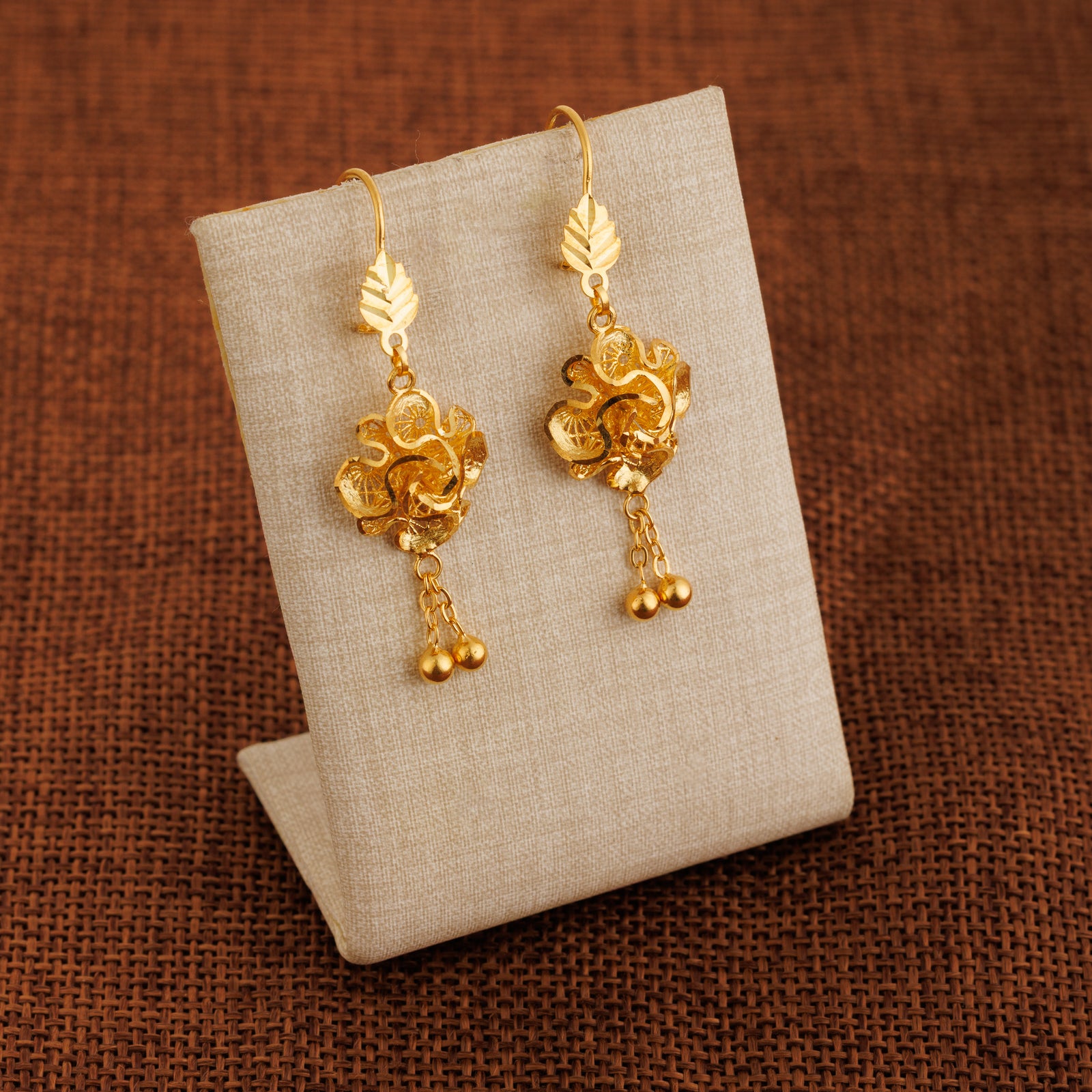 Casting Earrings (D70) - Silver 925 & Gold Plated