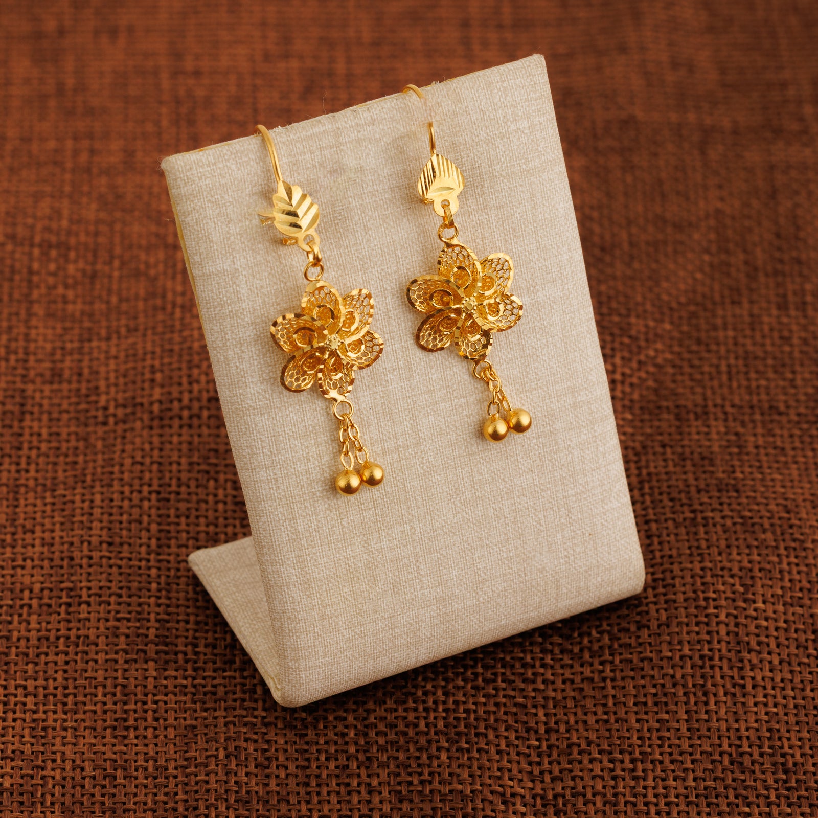 Casting Earrings (D53) - Silver 925 & Gold Plated