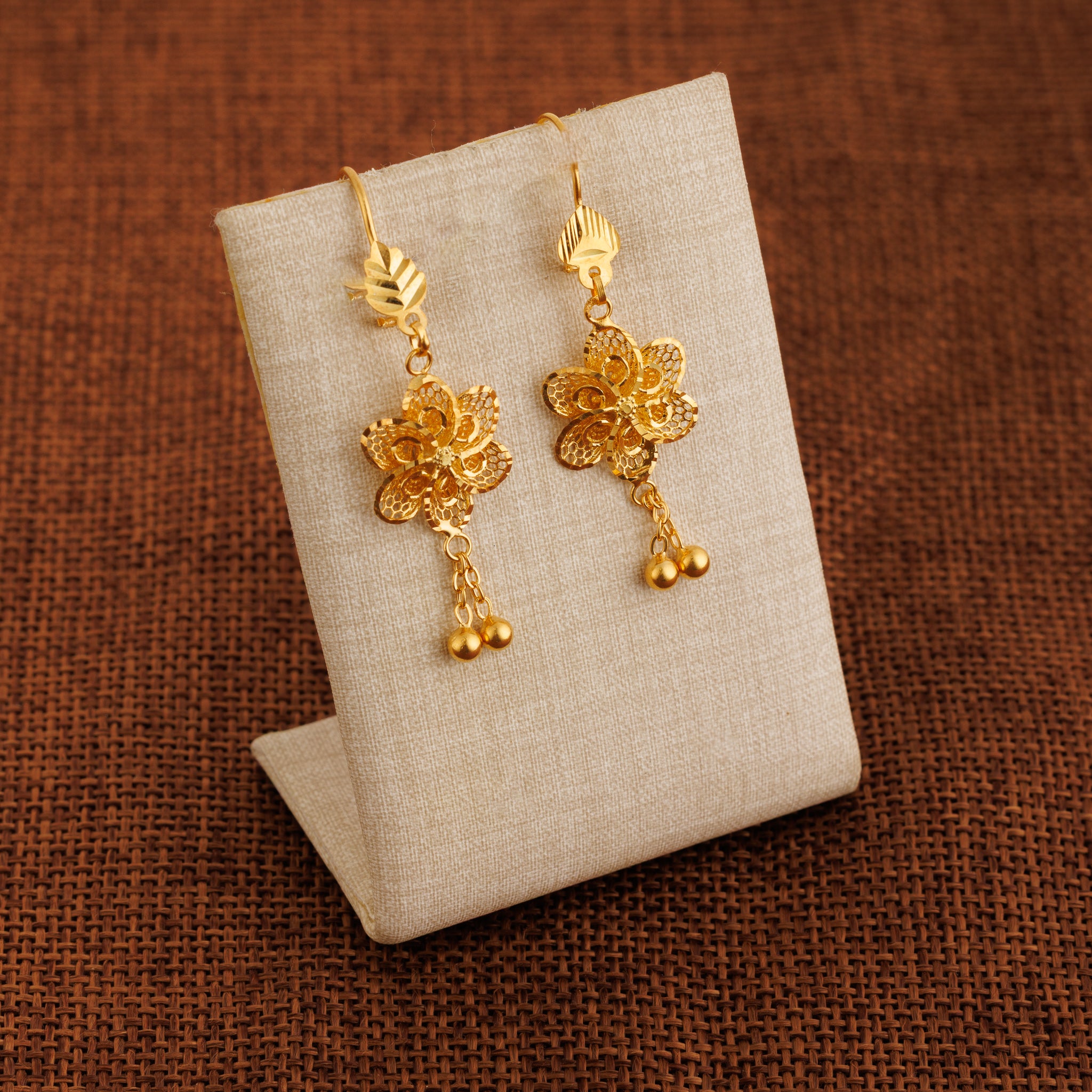 Casting Earrings (D53) - Silver 925 & Gold Plated