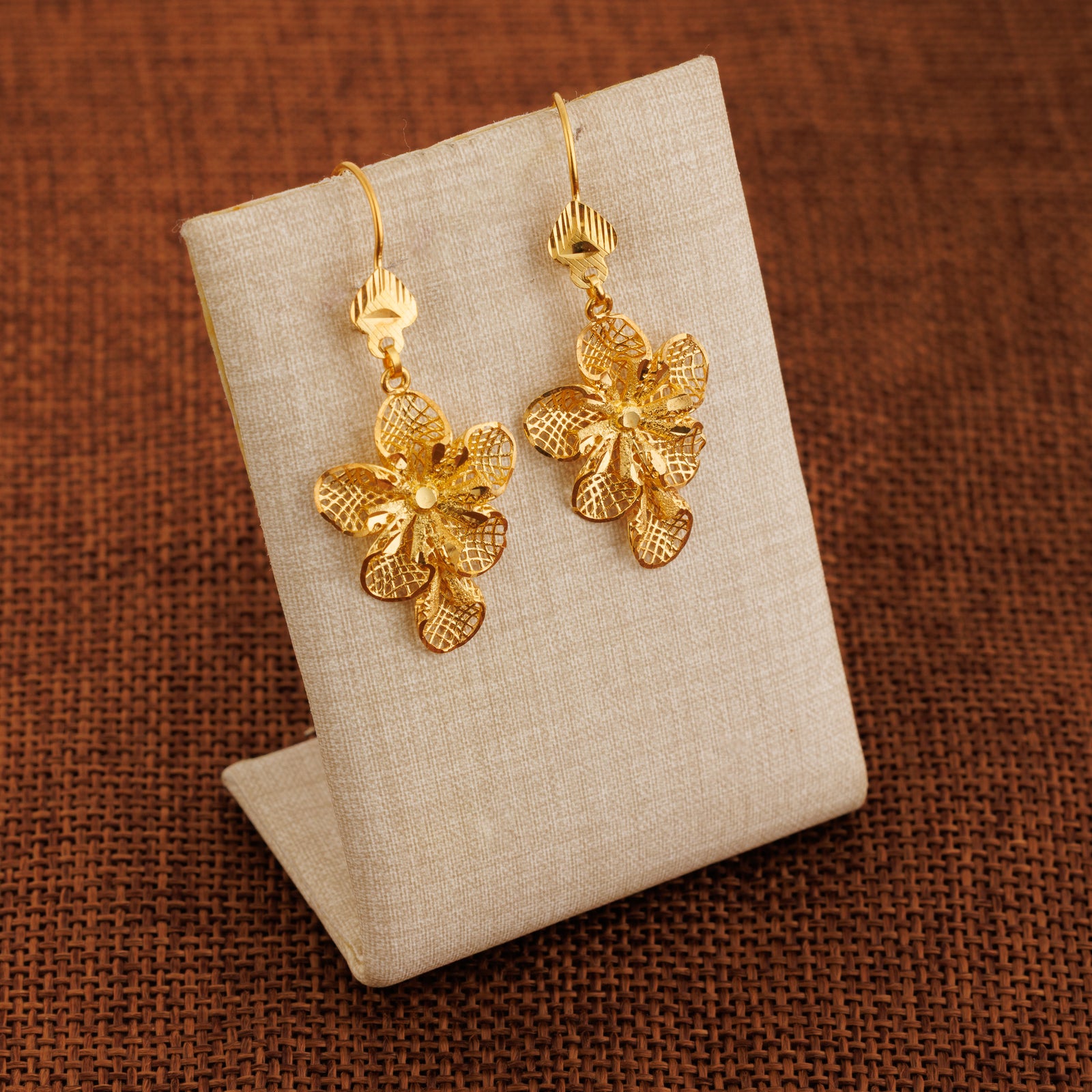 Casting Earrings (D58) - Silver 925 & Gold Plated