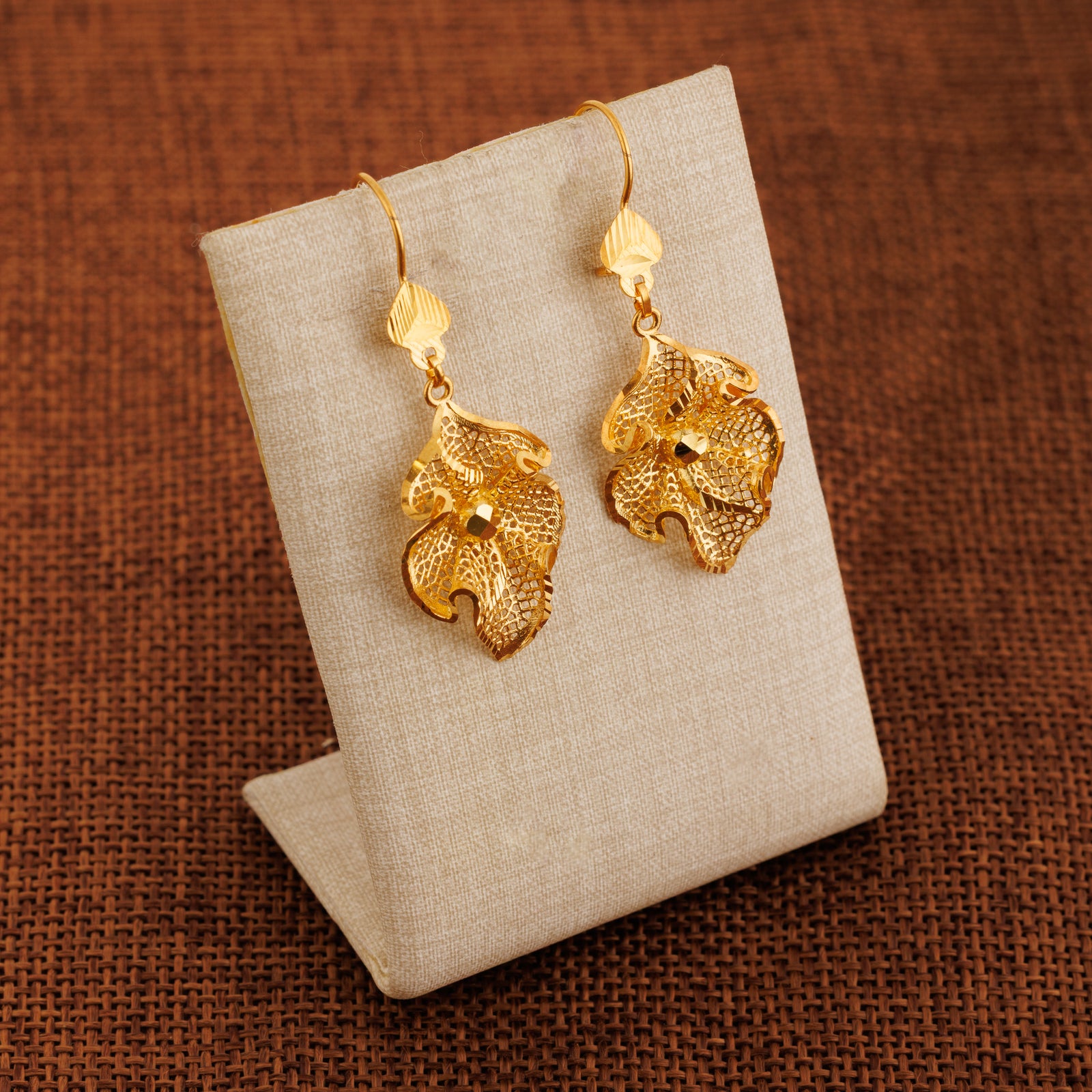 Casting Earrings (D65) - Silver 925 & Gold Plated