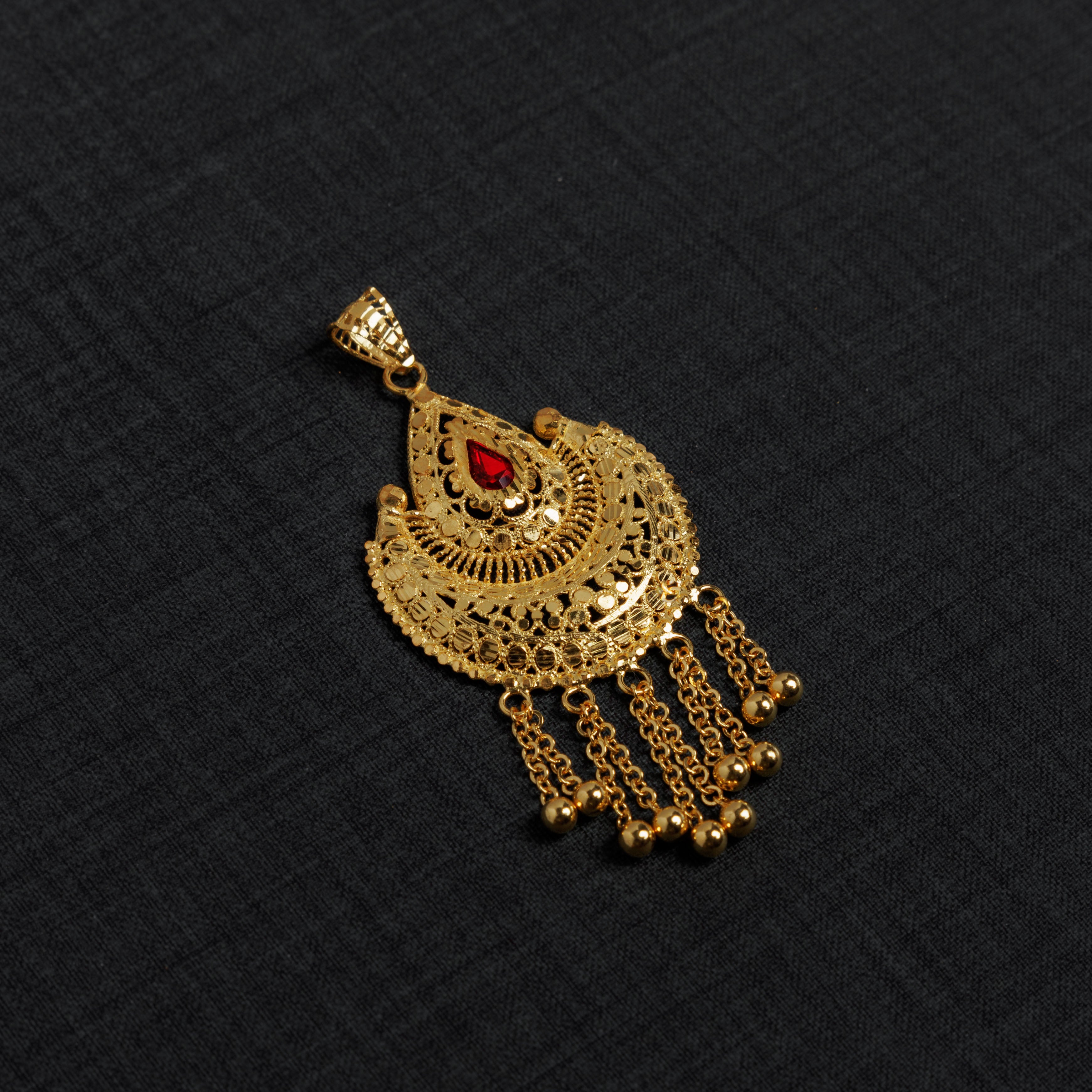 قلادة مع الحجارة (D2) - Silver 925 و Gold Plated