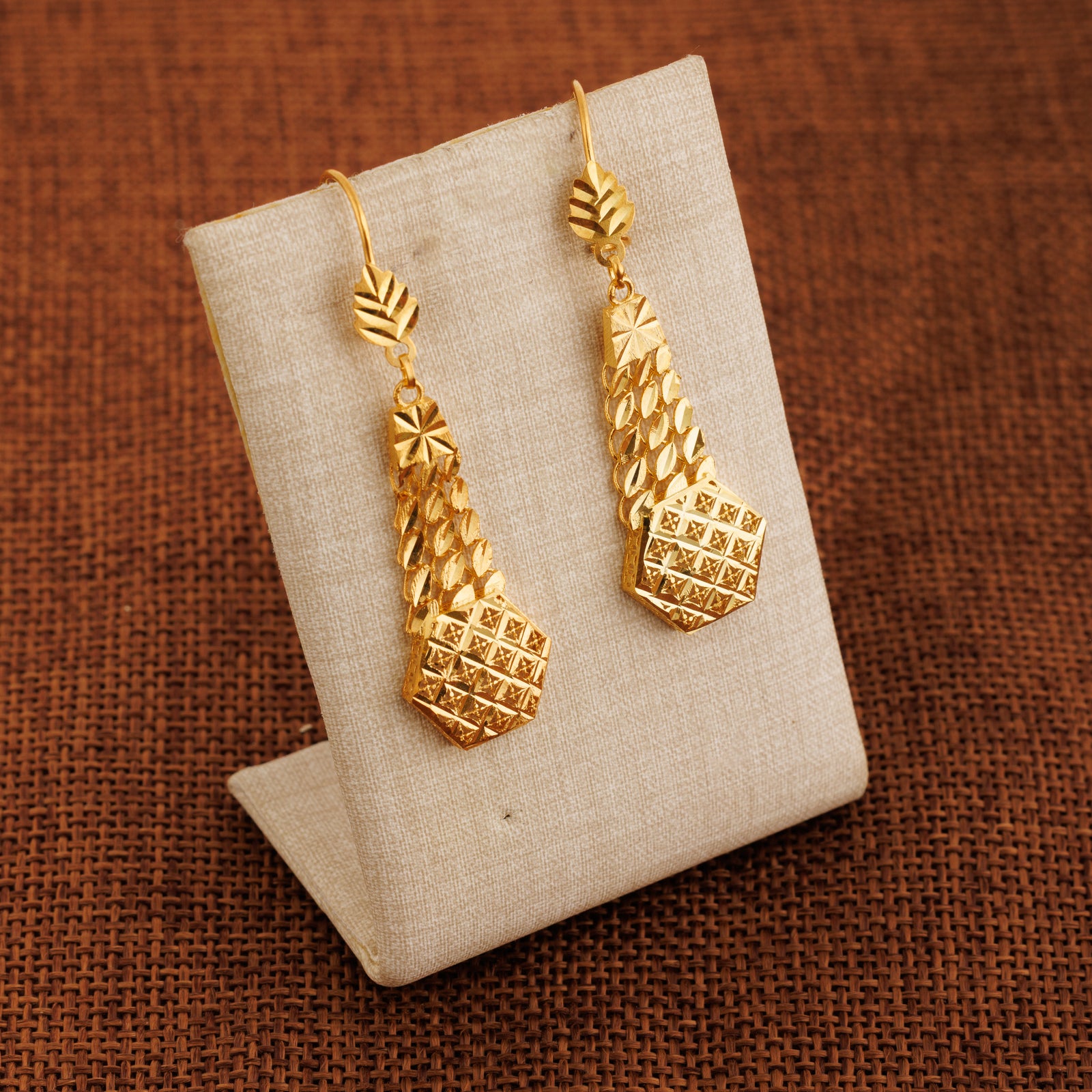 Casting Earrings (D76) - Silver 925 & Gold Plated