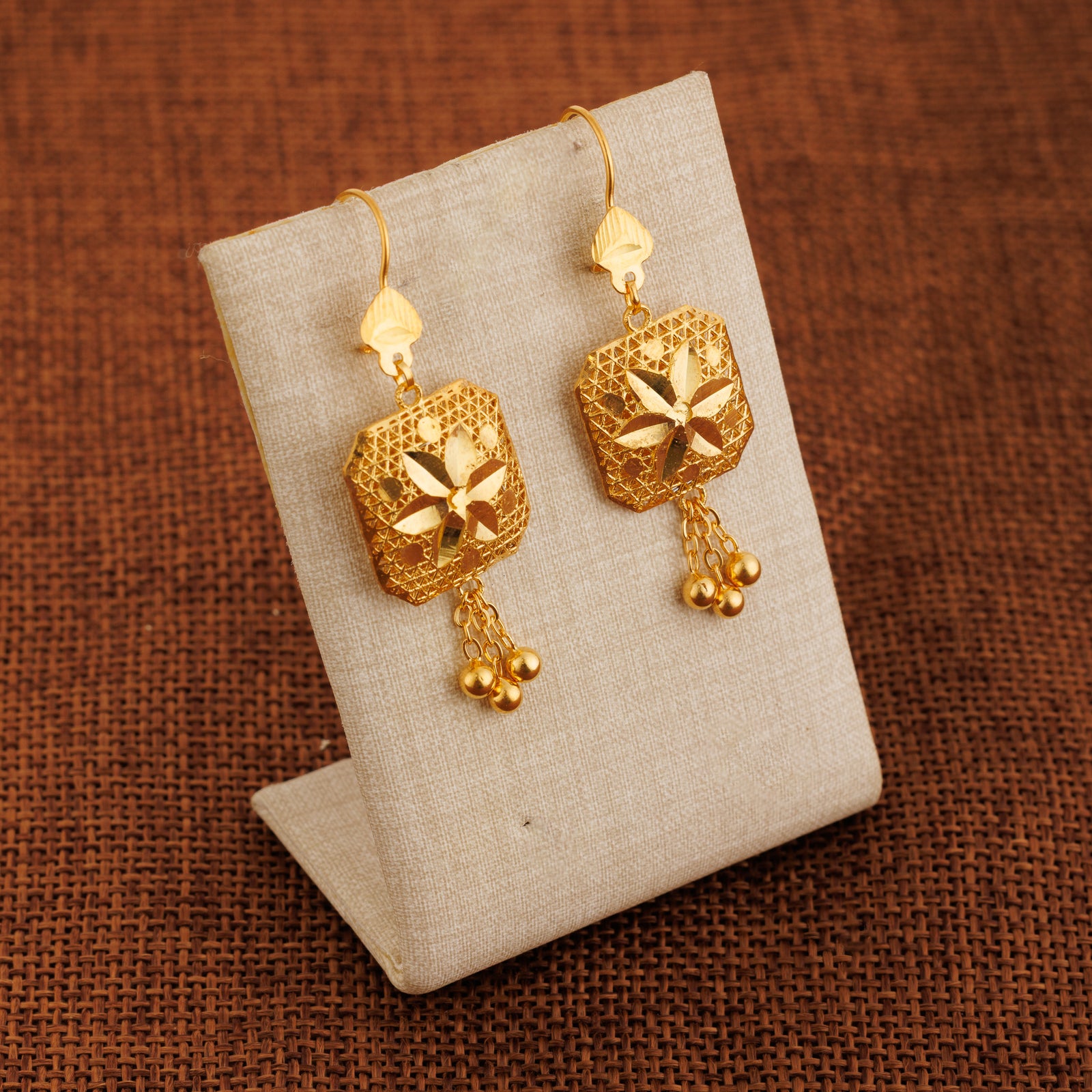 Frame Earrings (D2) - Silver 925 & Gold Plated