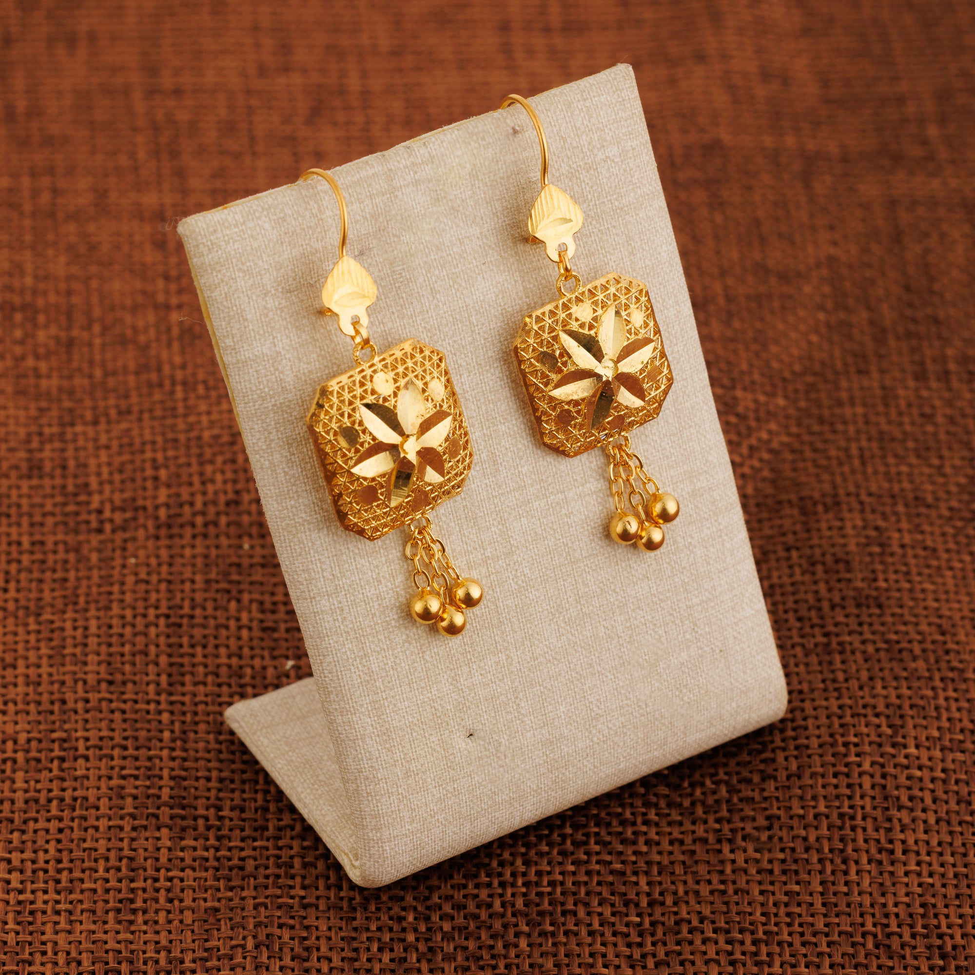 Frame Earrings (D2) - Silver 925 & Gold Plated