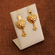 Heart Earrings (D2) - 925 Silver & 24K Gold Plated