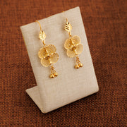 Casting Earrings (D57) - 925 Silver & 24K Gold Plated