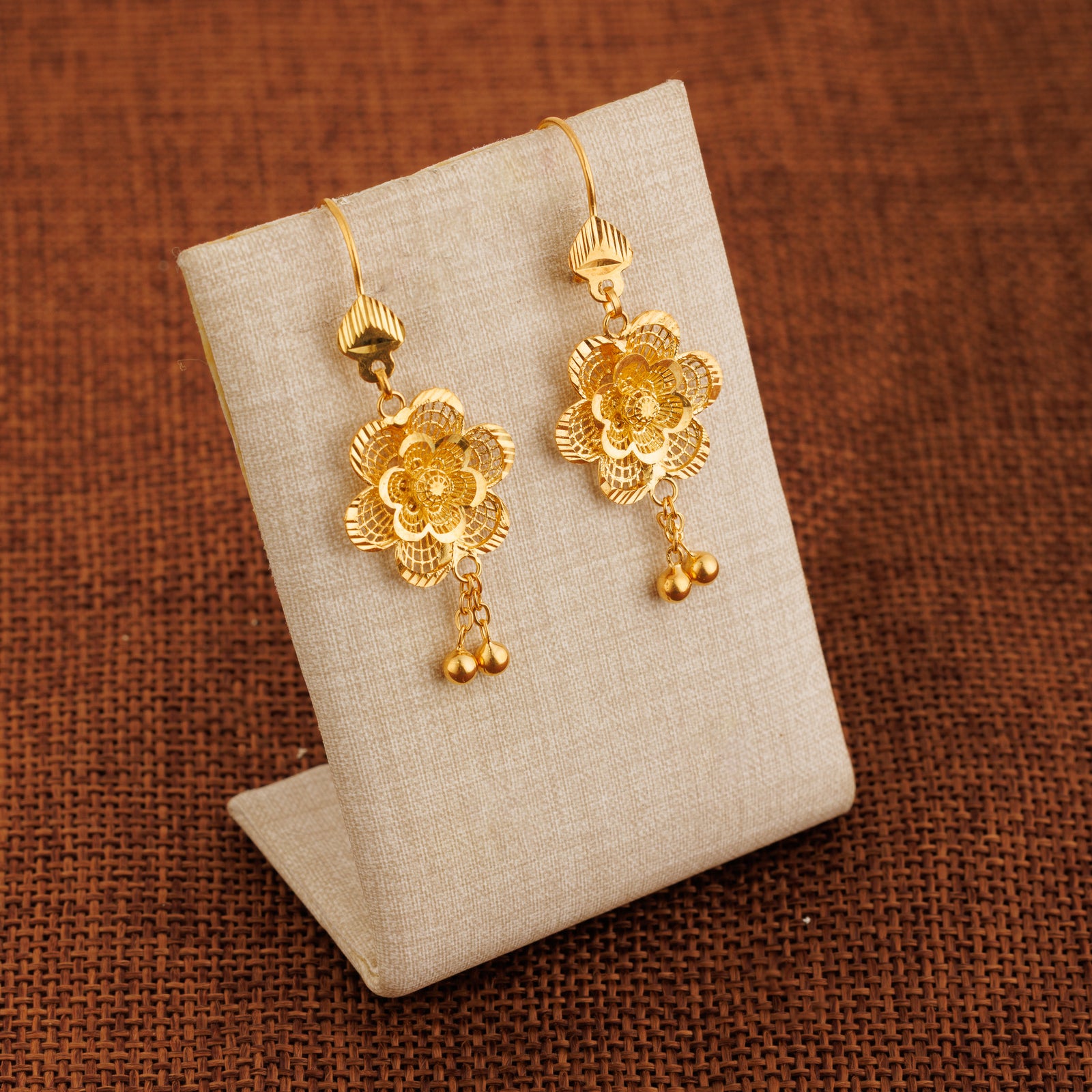 Casting Earrings (D55) - Silver 925 & Gold Plated