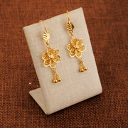 Casting Earrings (D56) - 925 Silver & 24K Gold Plated