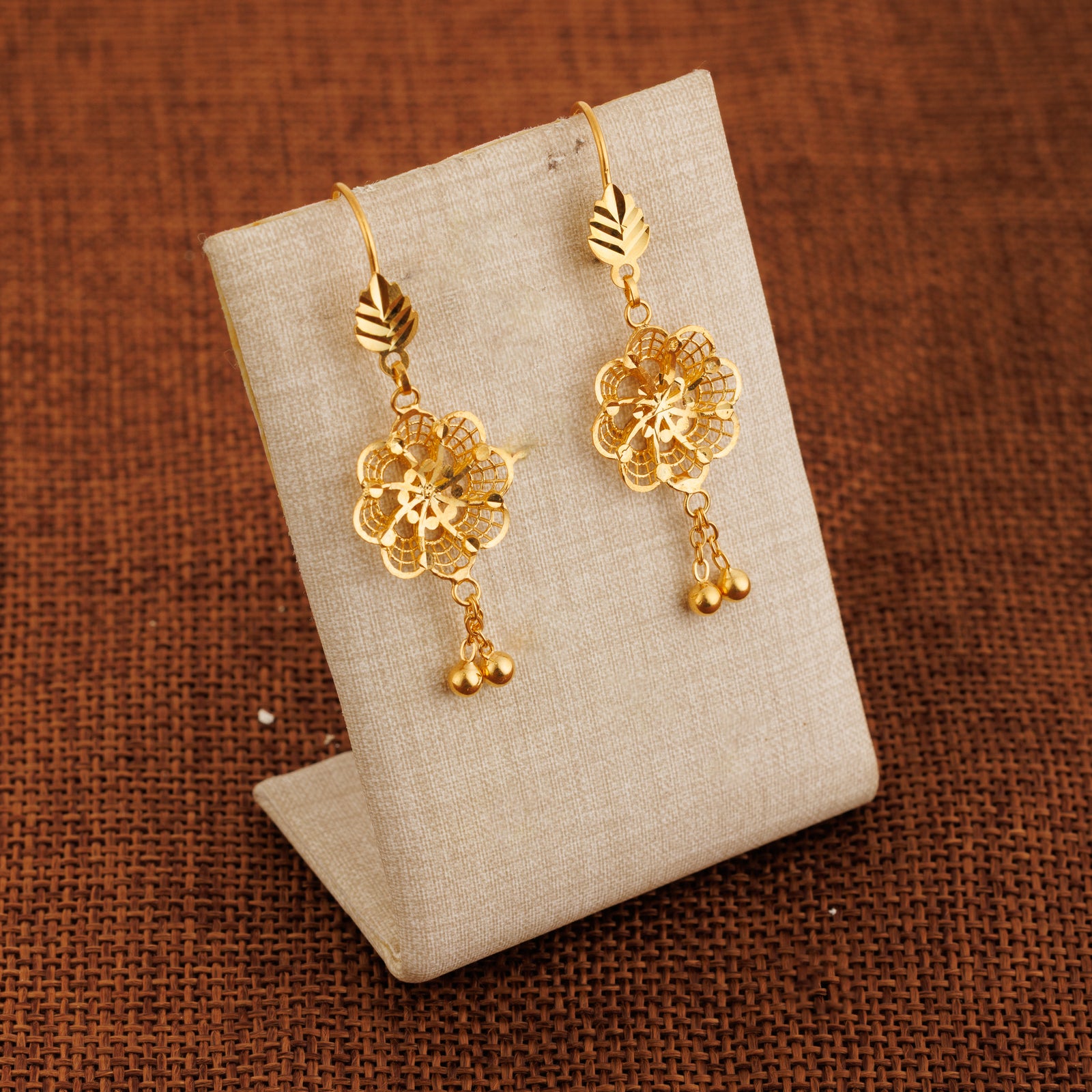Casting Earrings (D54) - Silver 925 & Gold Plated