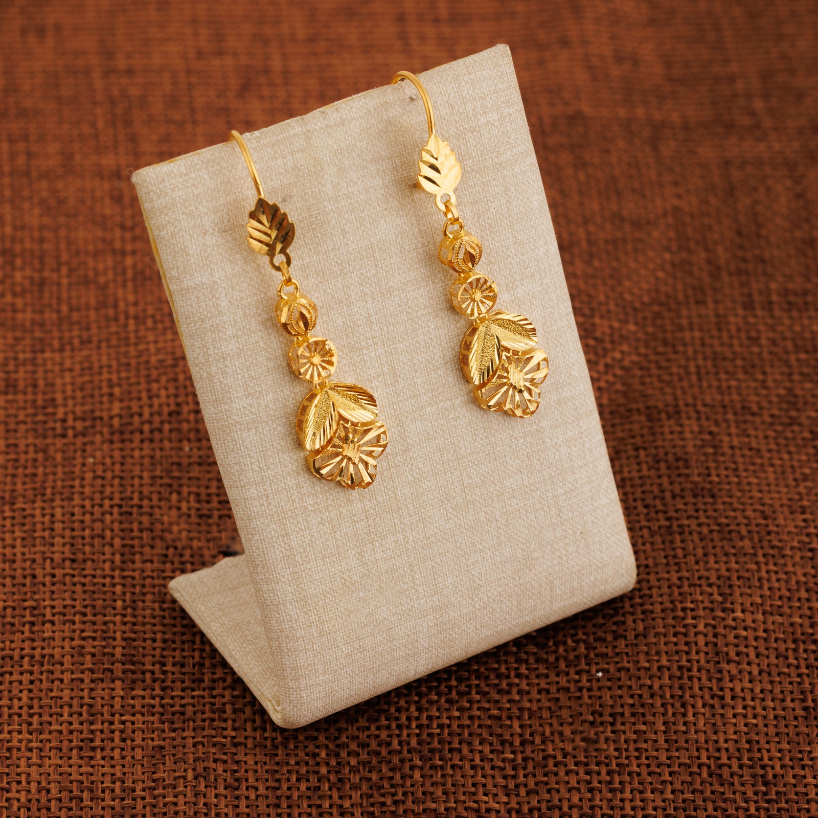 Casting Earrings (D51) - Silver 925 & Gold Plated