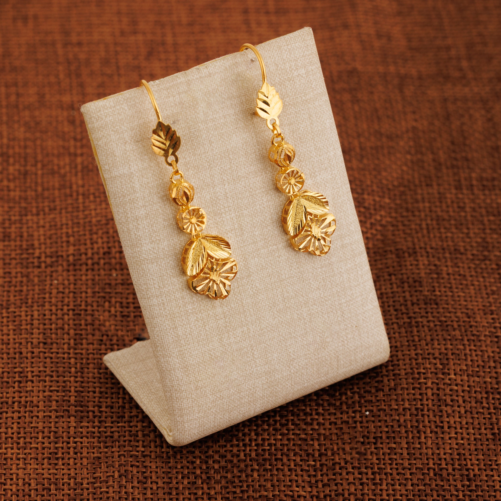 Casting Earrings (D51) - Silver 925 & Gold Plated