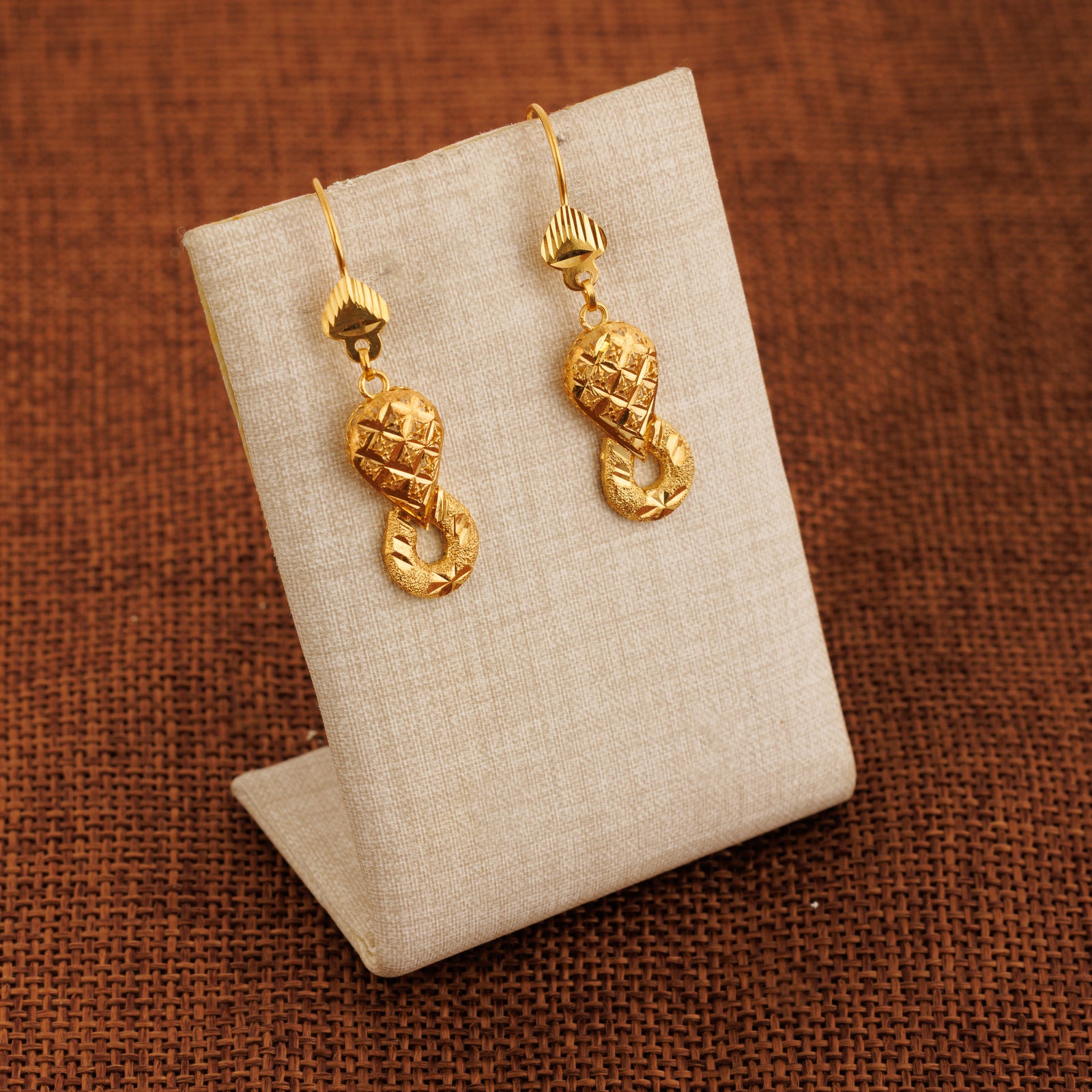 Casting Earrings (D79) - Silver 925 & Gold Plated