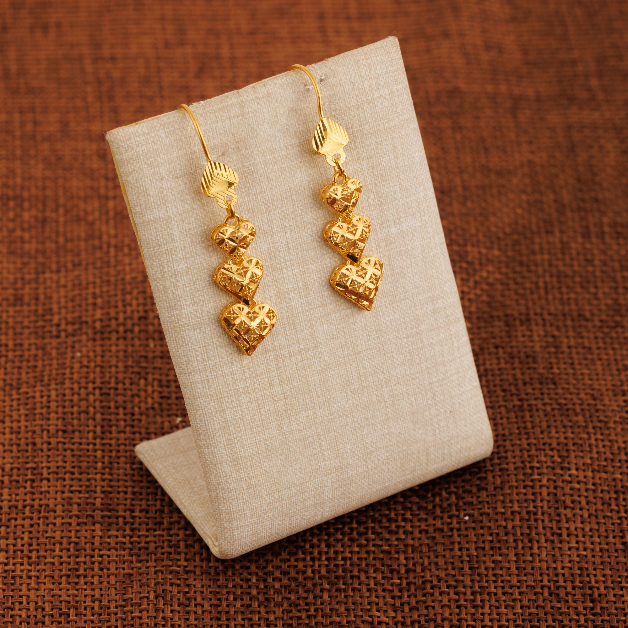 Casting Earrings (D86) - Silver 925 & Gold Plated