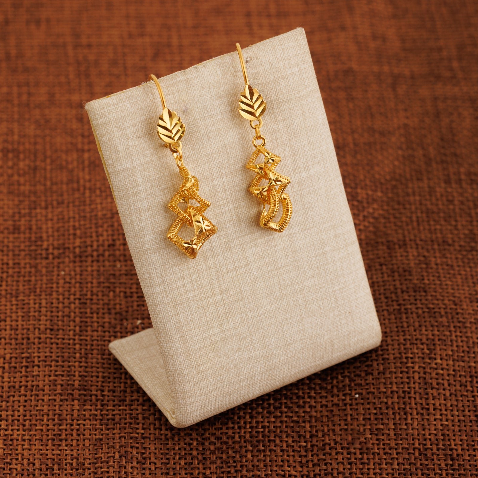 Casting Earrings (D89) - Silver 925 & Gold Plated