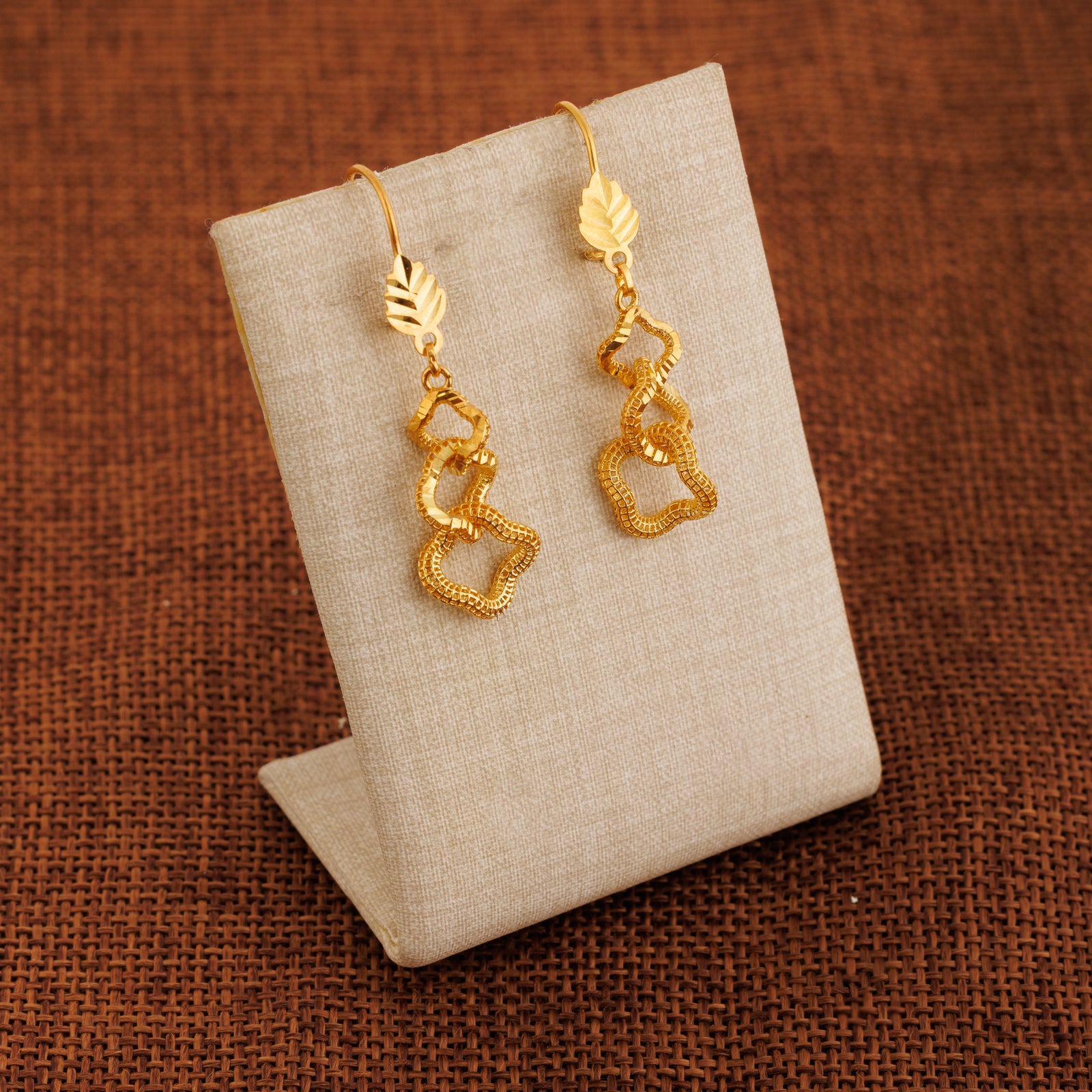 Casting Earrings (D87) - Silver 925 & Gold Plated