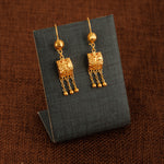 Kid's Square Earrings (D3) - Silver 925 & Gold Plated