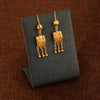 Kid's Square Earrings (D4) - Silver 925 & Gold Plated