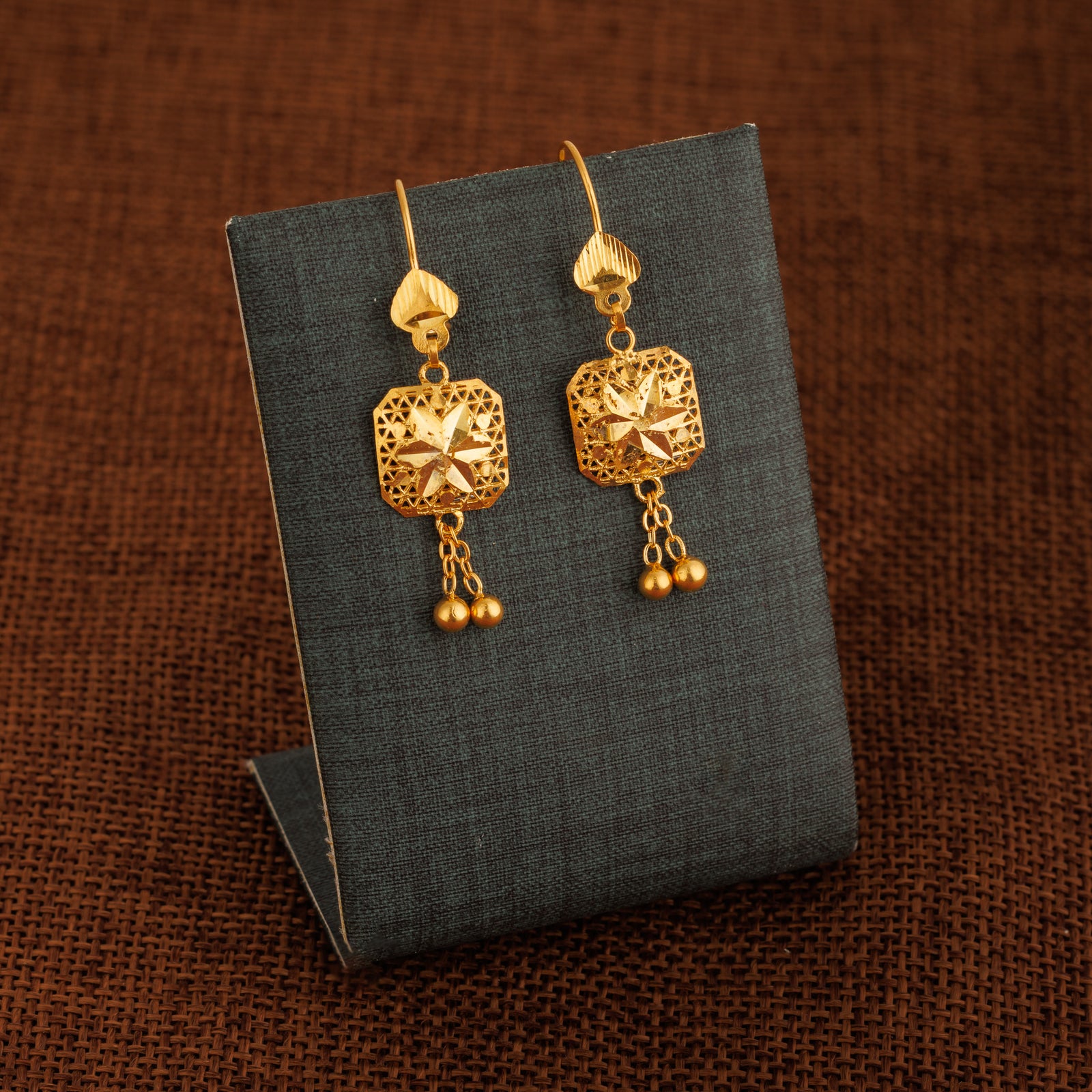 Kid's Frame Earrings (D2) - Silver 925 & Gold Plated