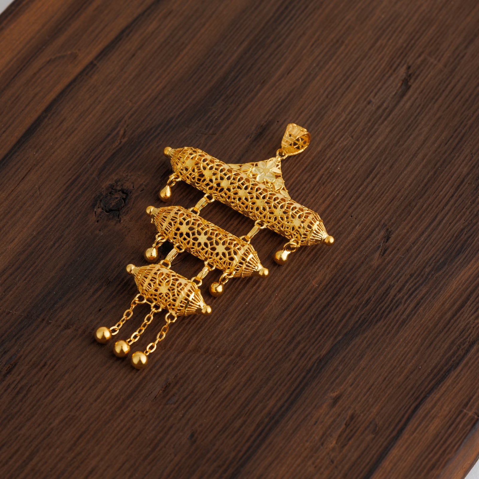 3 Step Pendants (D17) - Silver 925 & Gold Plated