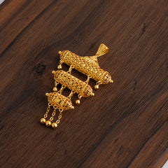3 Step Pendant 12 - 925 Silver & 24K Gold Plated