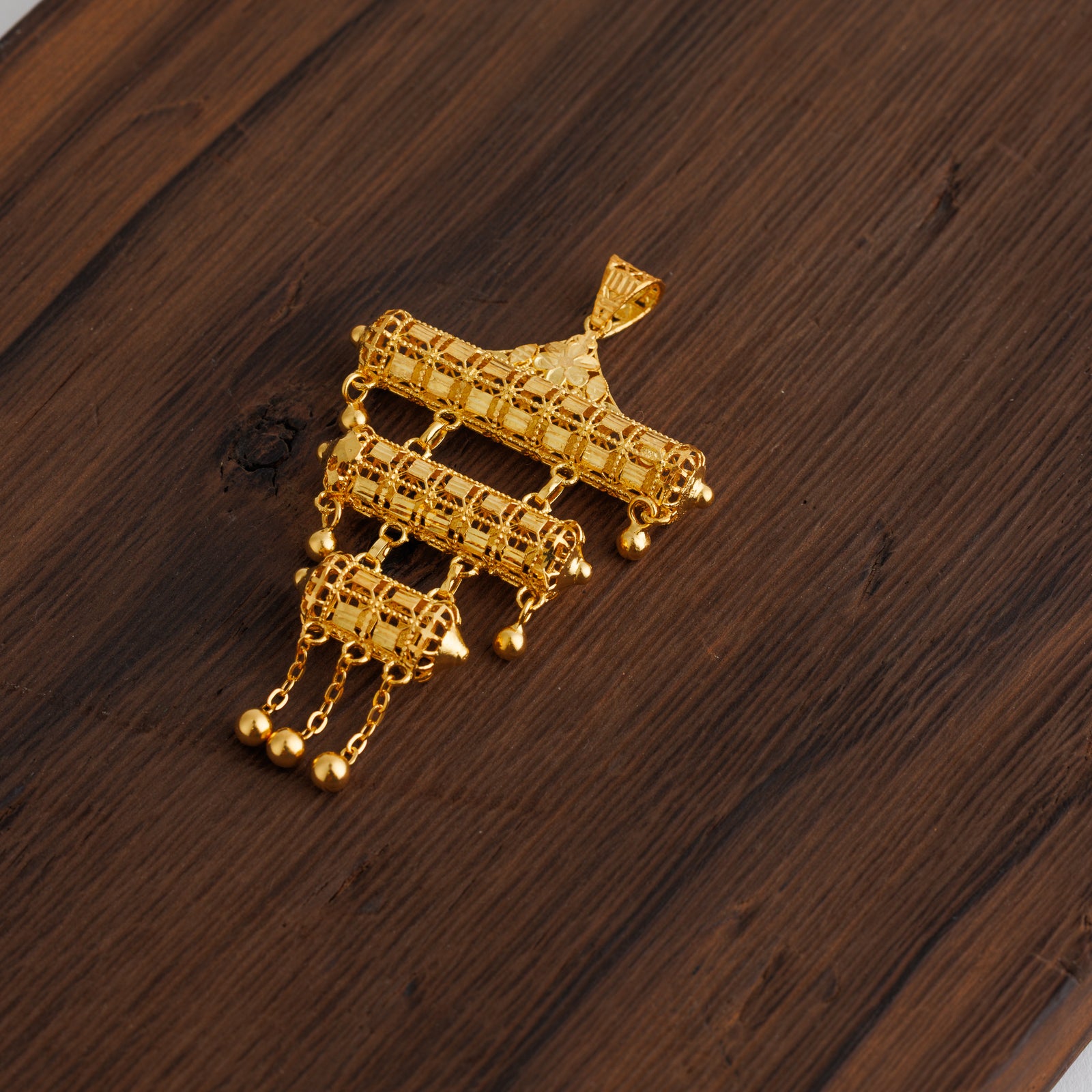 3 Step Pendants (D7) - Silver 925 & Gold Plated