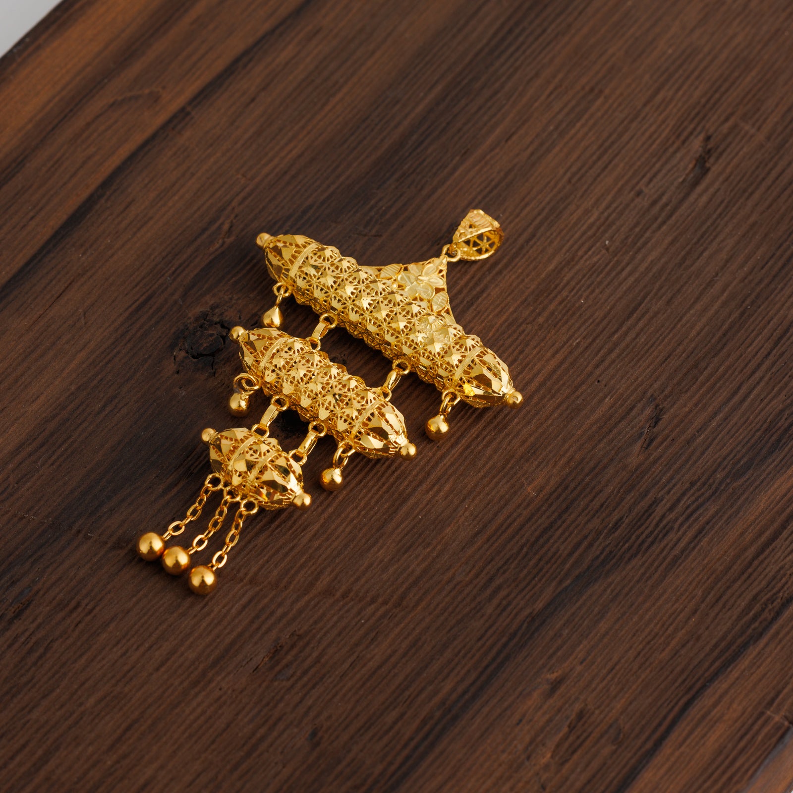 3 Step Pendants (D13) - Silver 925 & Gold Plated
