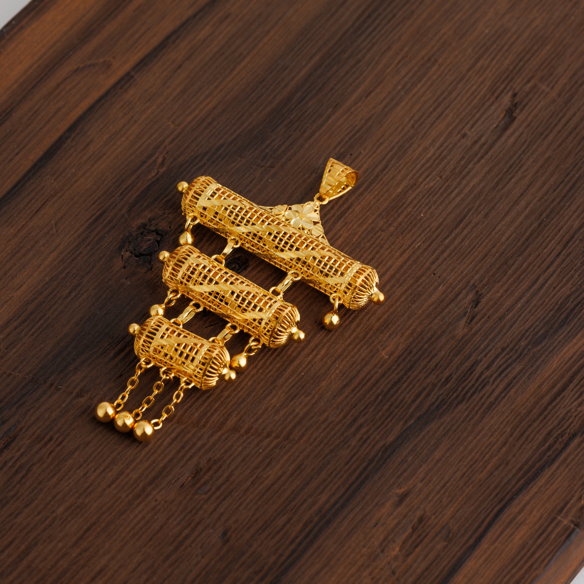 3 Step Pendants (D8) - Silver 925 & Gold Plated