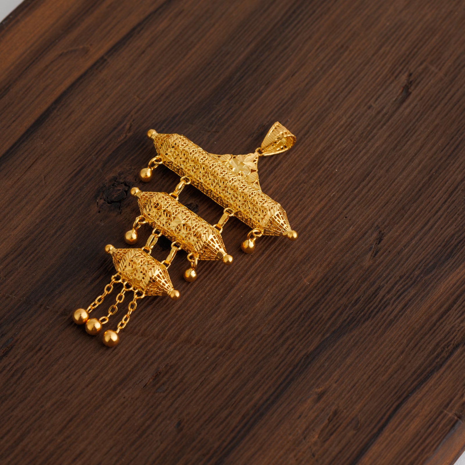 3 Step Pendants (D16) - Silver 925 & Gold Plated