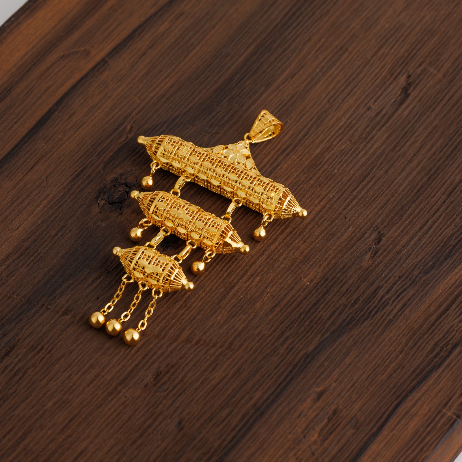 3 Step Pendants (D10) - Silver 925 & Gold Plated