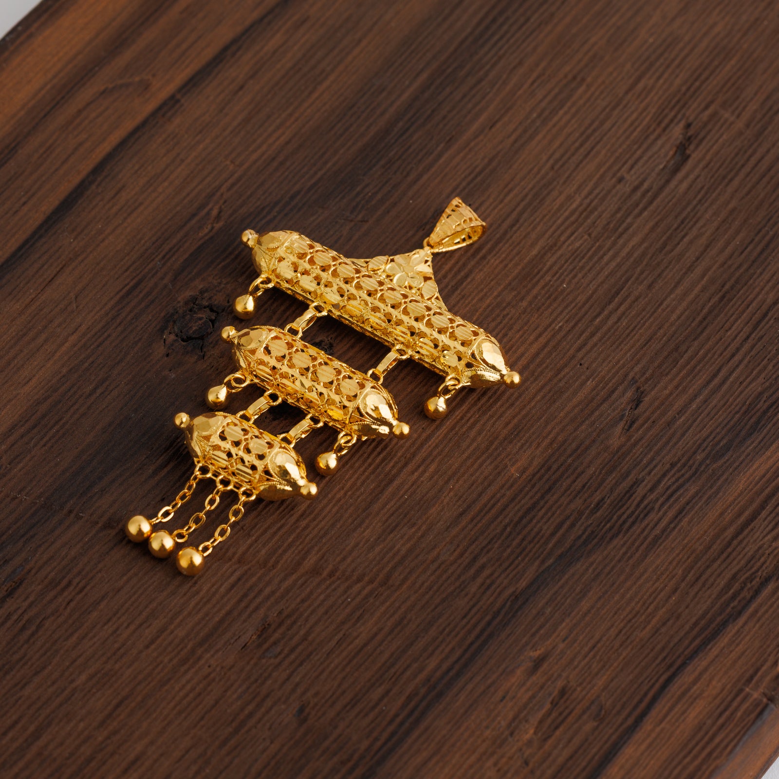 3 Step Pendants (D11) - Silver 925 & Gold Plated
