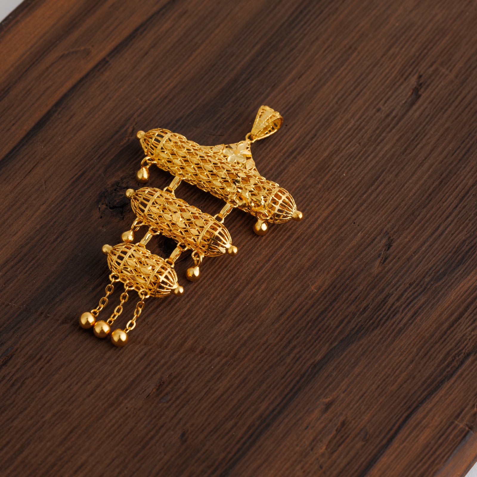 3 Step Pendants (D14) - Silver 925 & Gold Plated