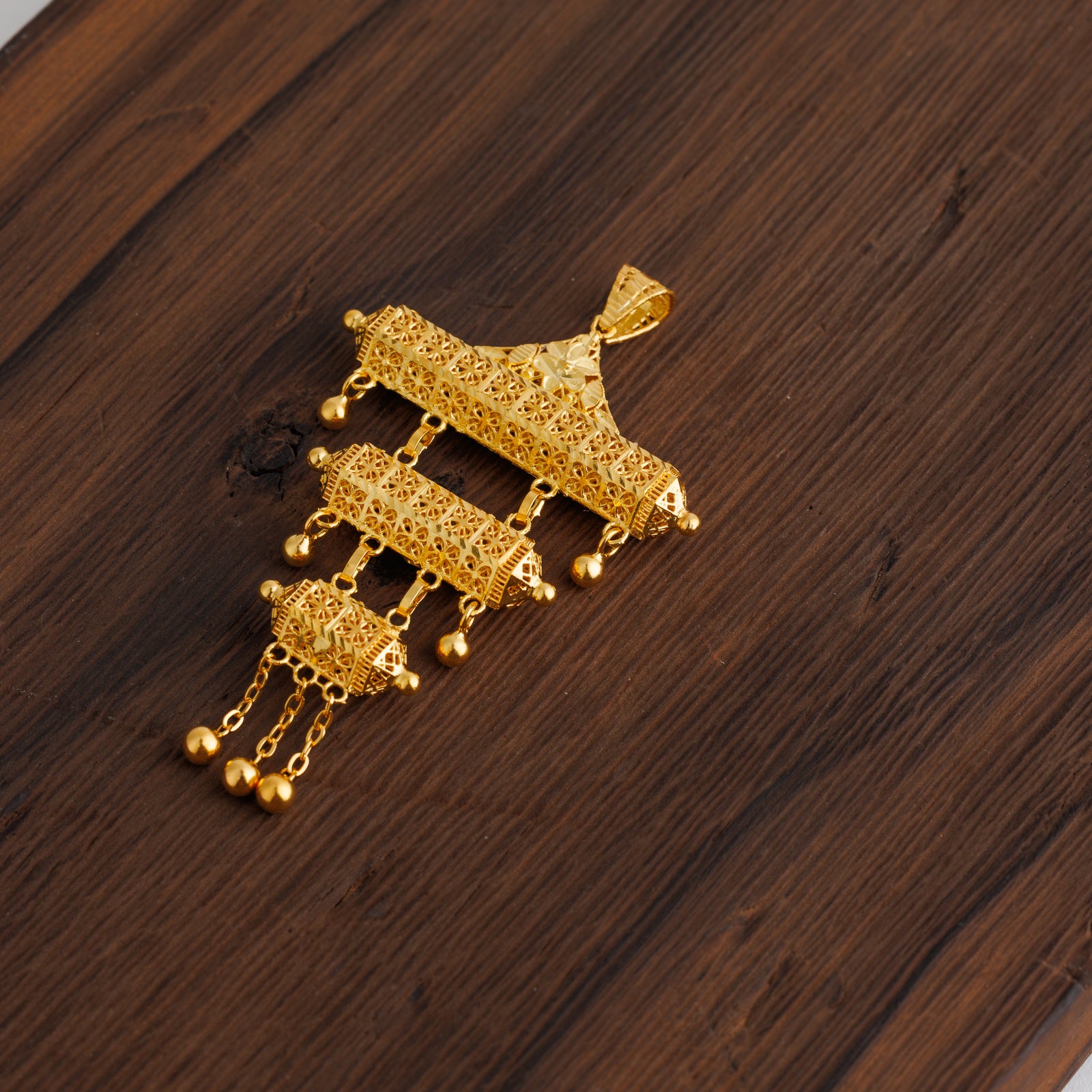 3 Step Pendants (D4) - Silver 925 & Gold Plated