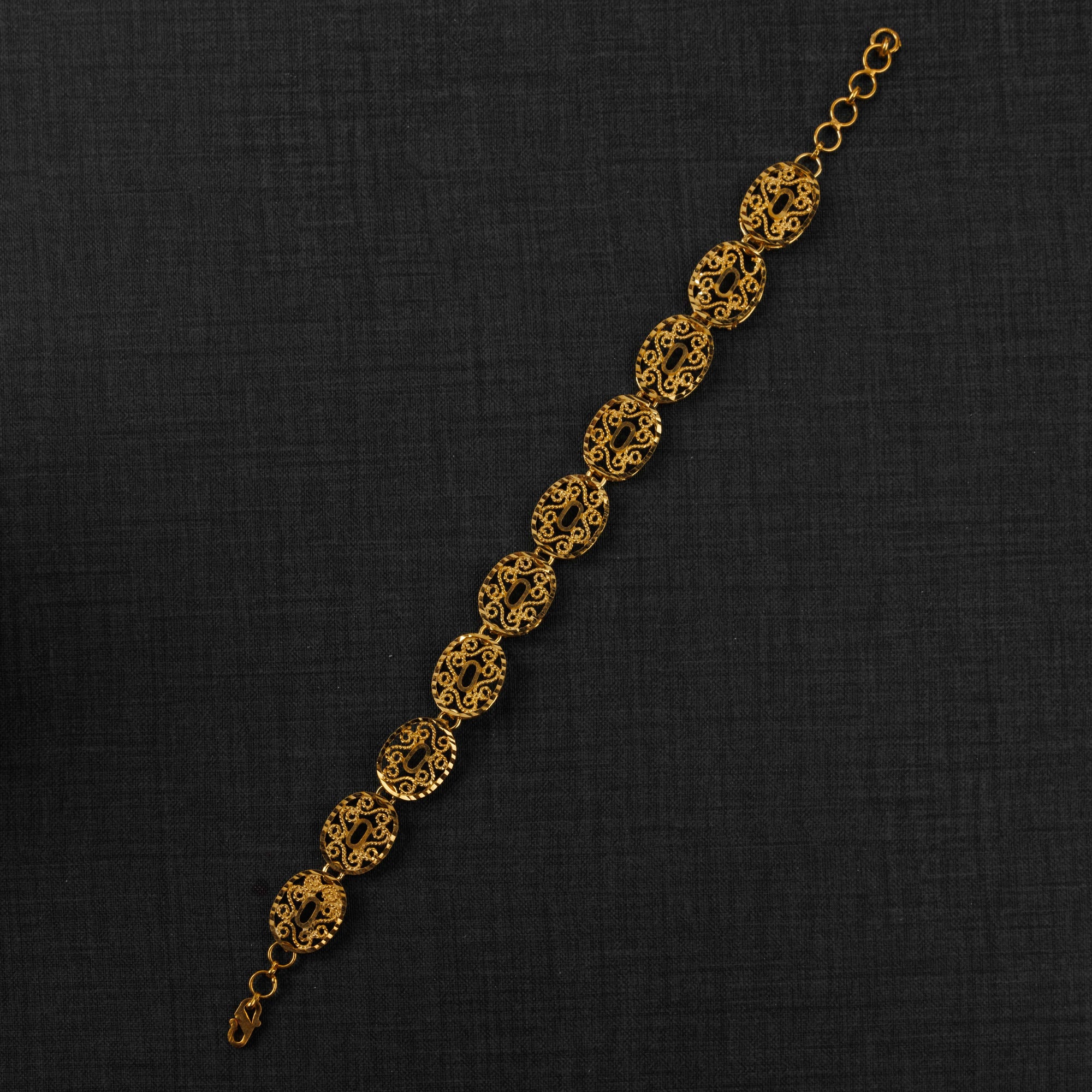 Casting Bracelet (D1) - Silver 925 & Gold Plated