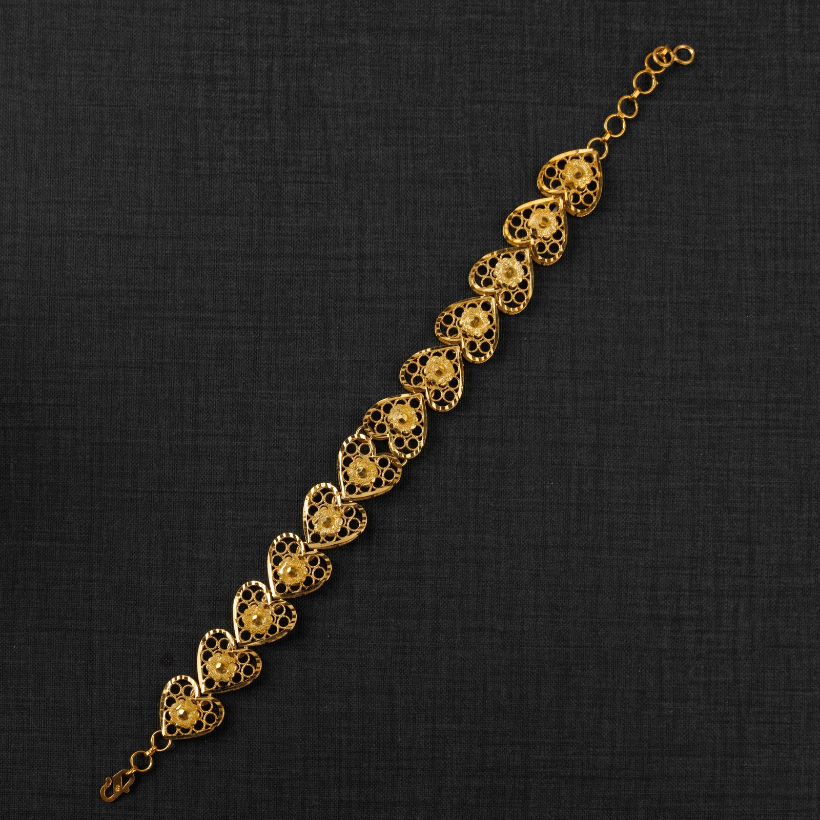 Casting Bracelet (D5) - Silver 925 & Gold Plated