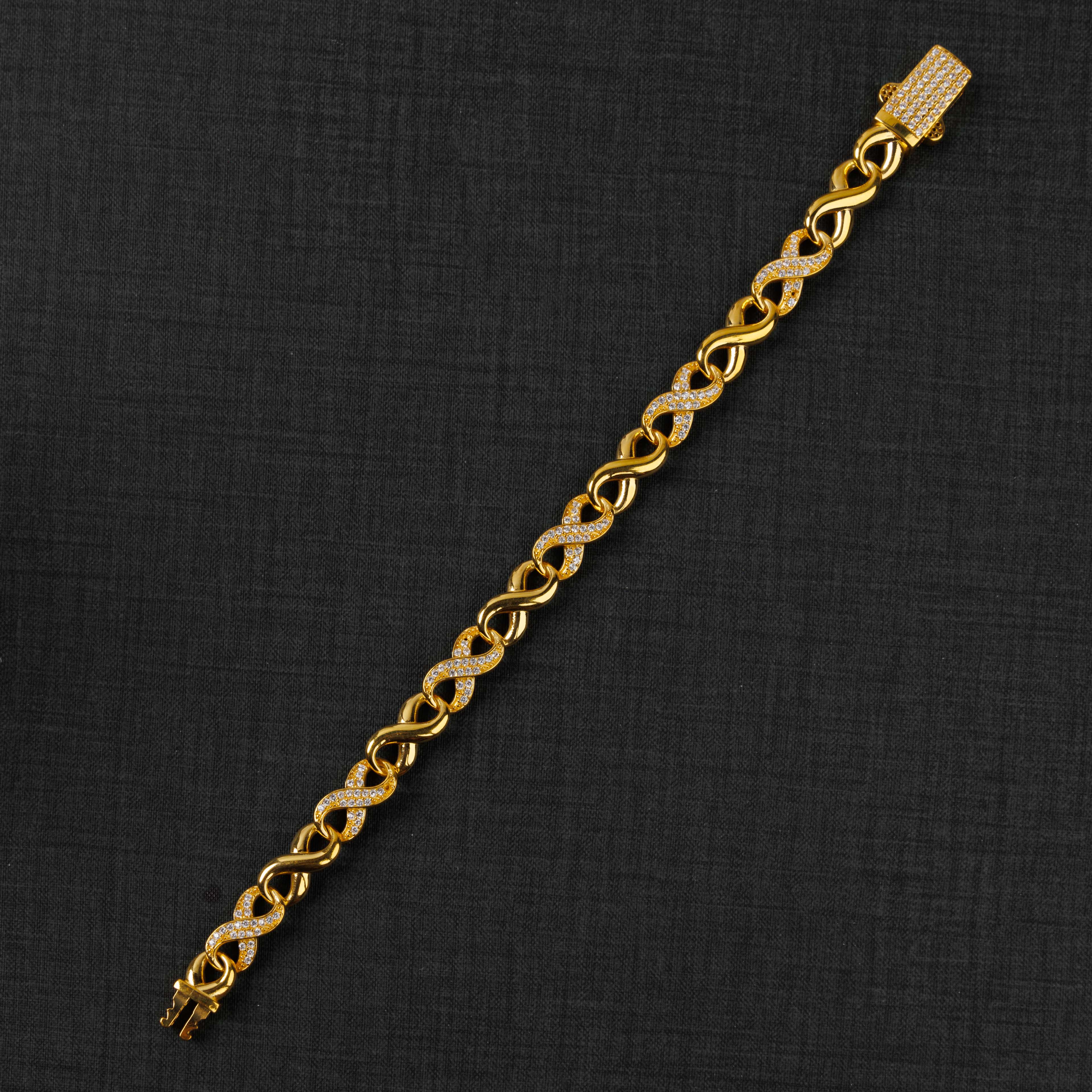 سوار الزركون (D17) - Silver 925 و Gold Plated