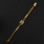 Zircon Bracelet (D18) - Silver 925 & Gold Plated