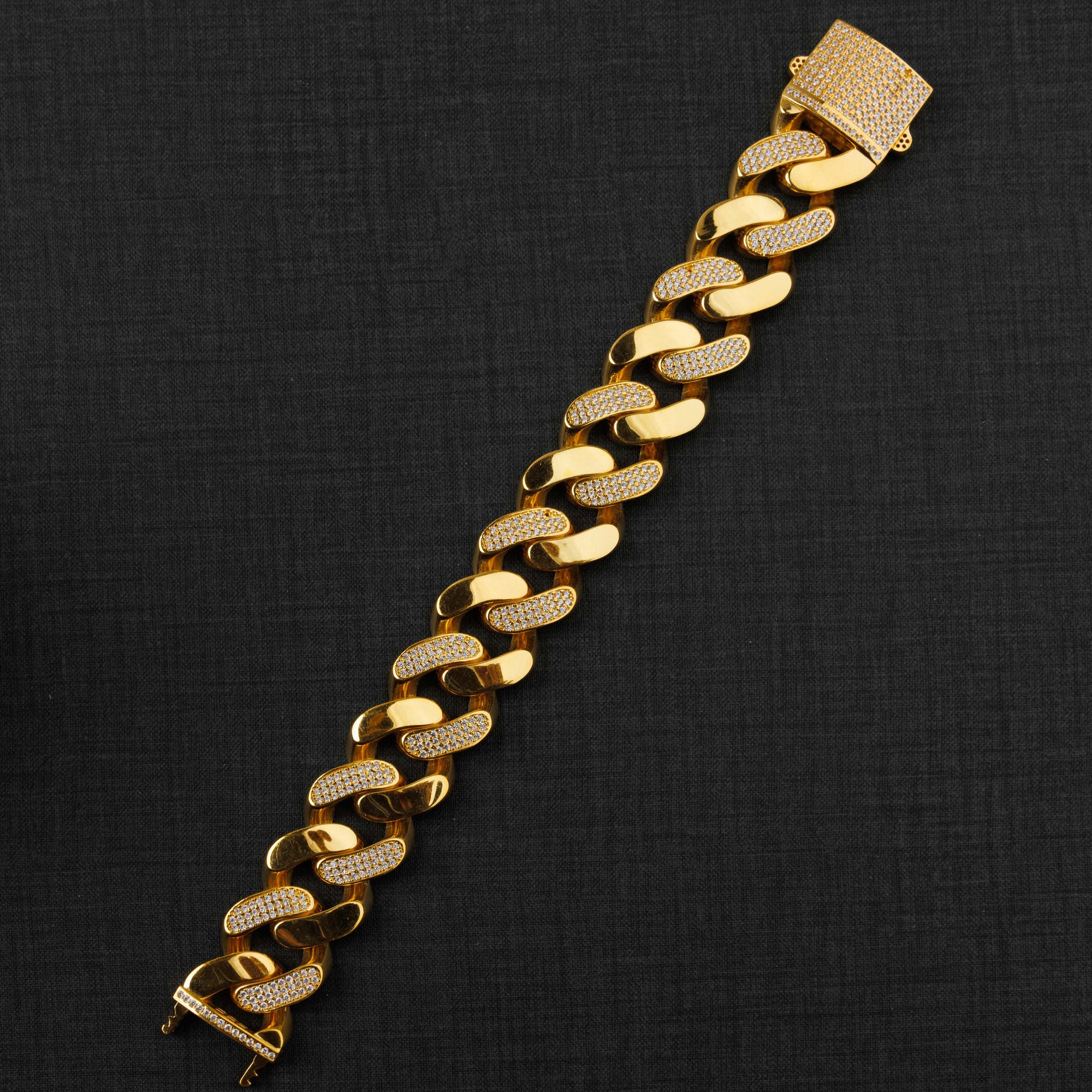 Zircon Bracelet (D20) - Silver 925 & Gold Plated