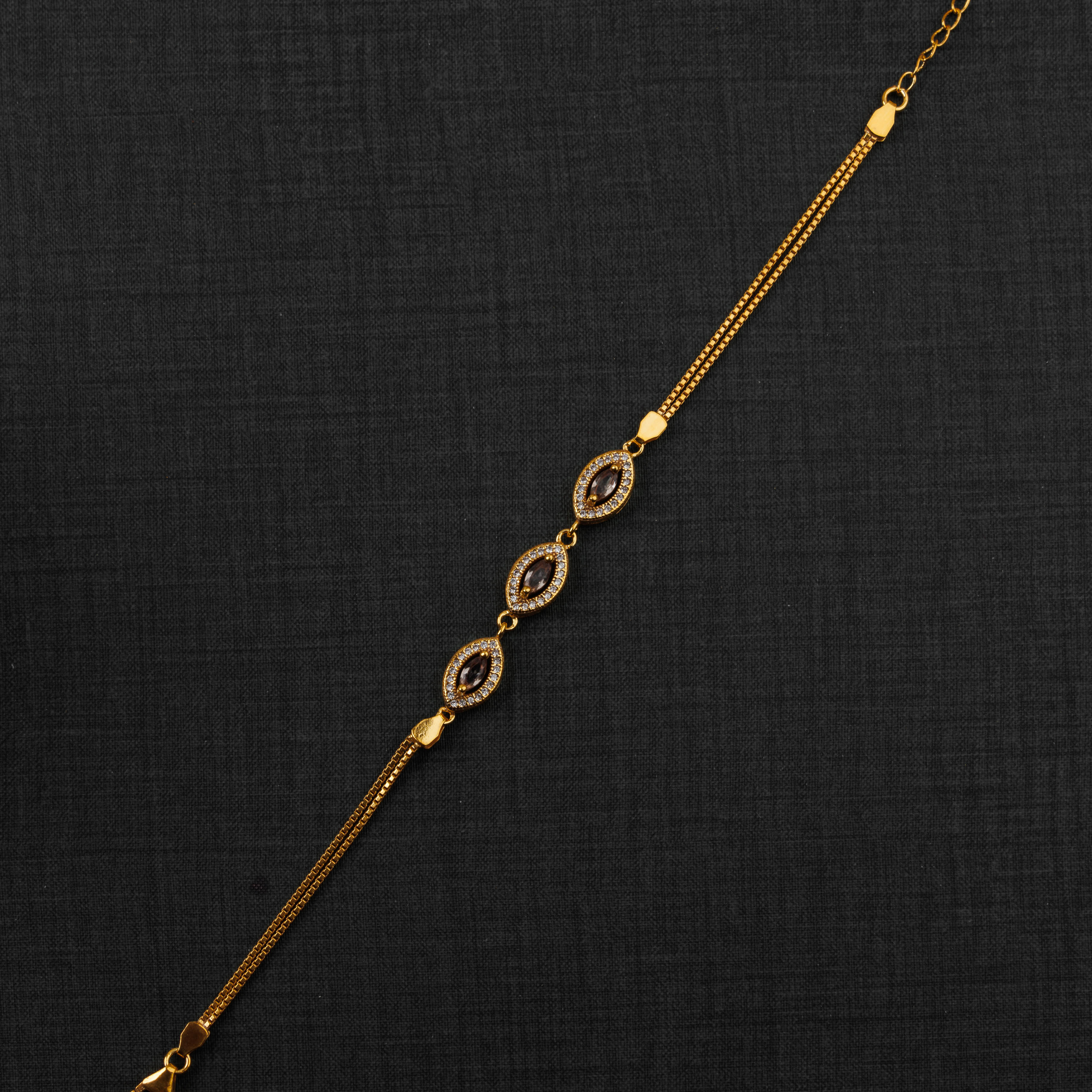 سوار الزركون (D15) - Silver 925 و Gold Plated