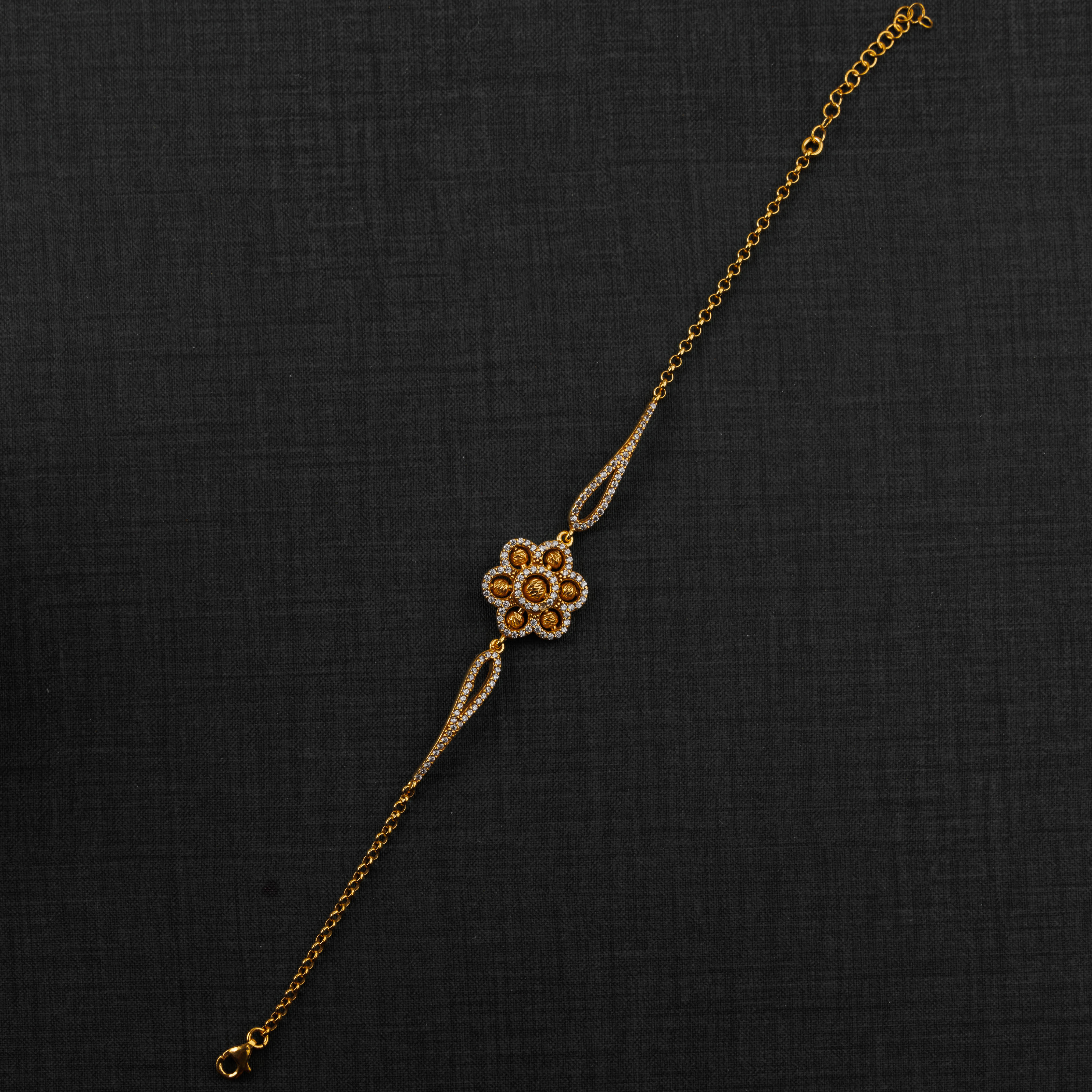 سوار الزركون (D4) - Silver 925 و Gold Plated