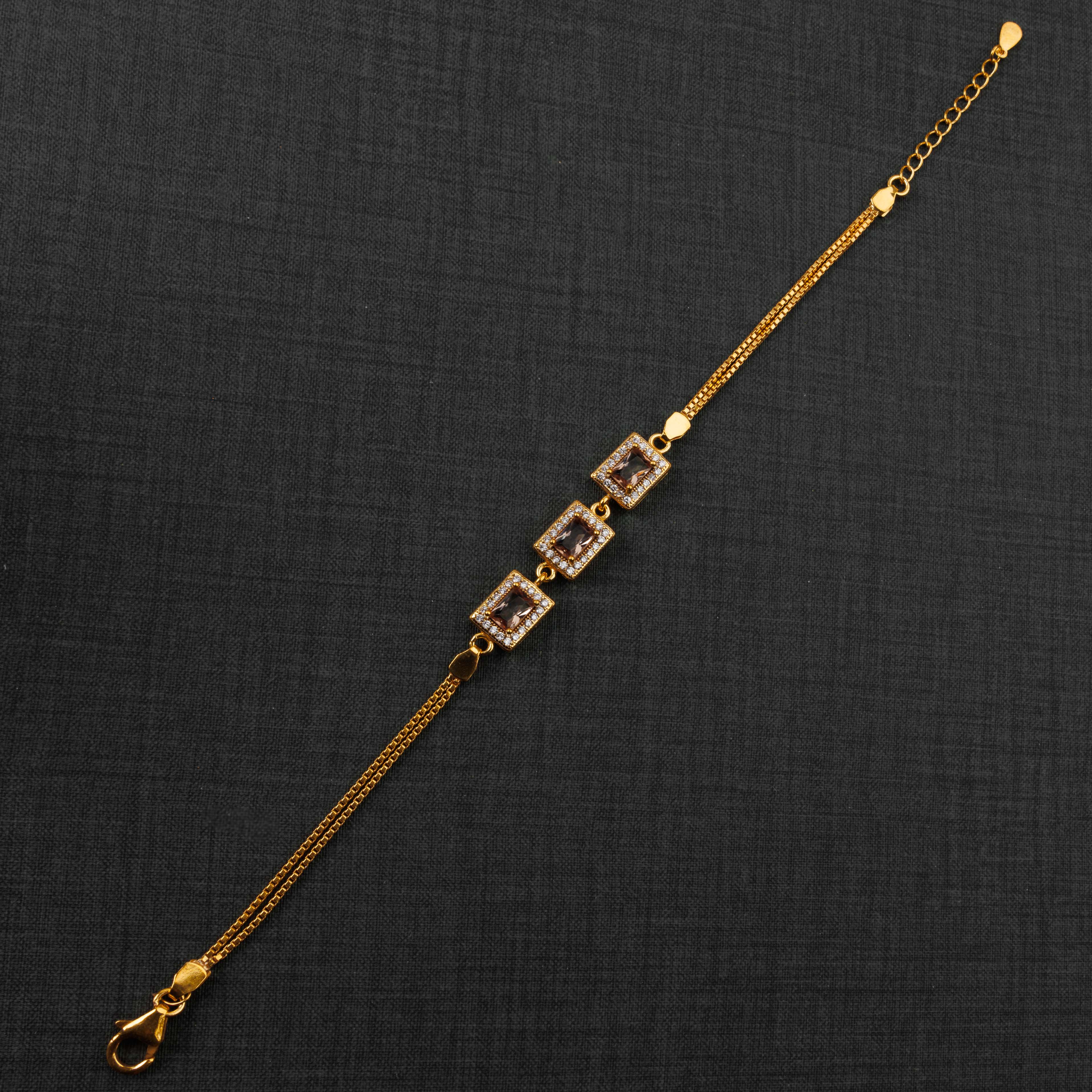 سوار الزركون (D14) - Silver 925 و Gold Plated