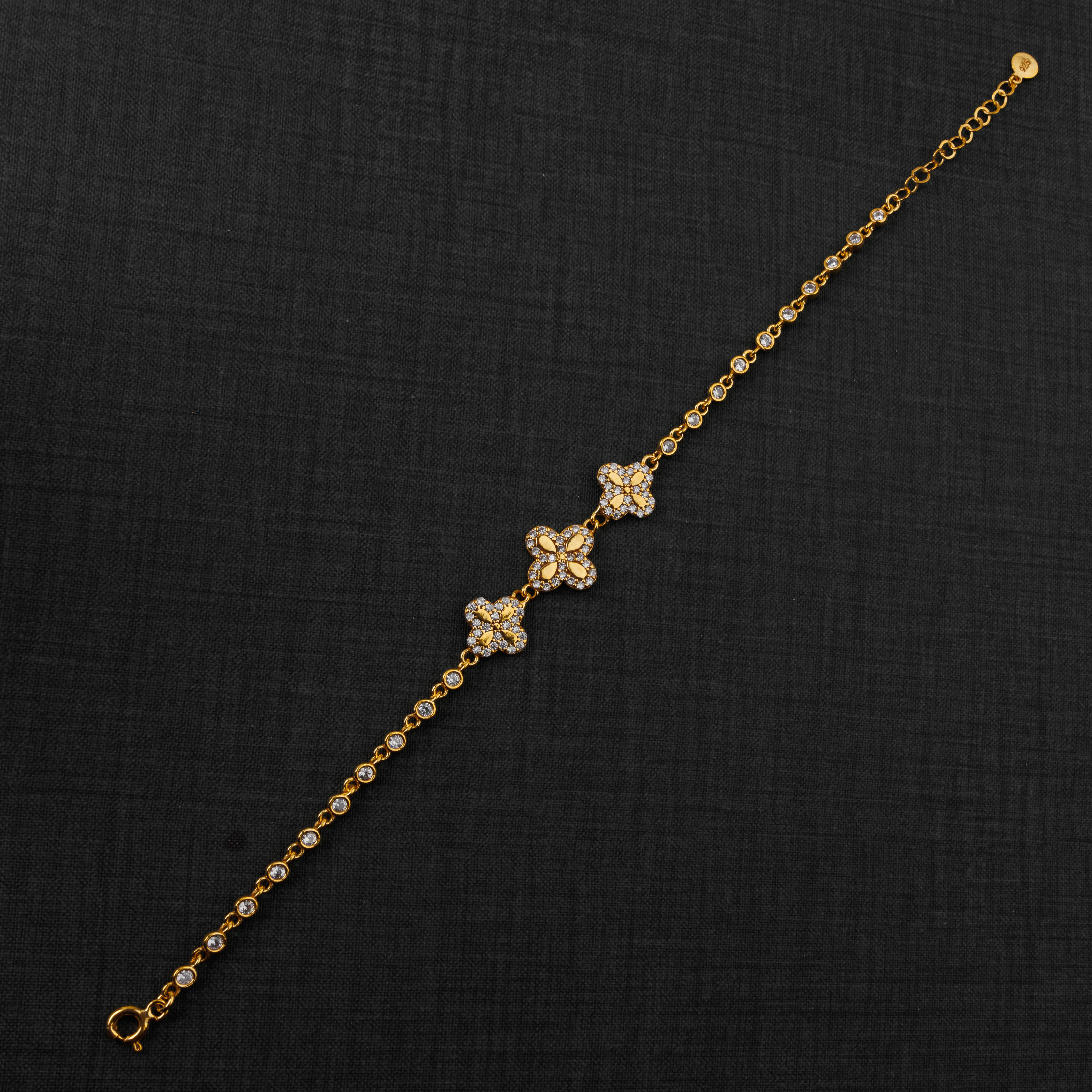 سوار الزركون (D2) - Silver 925 و Gold Plated