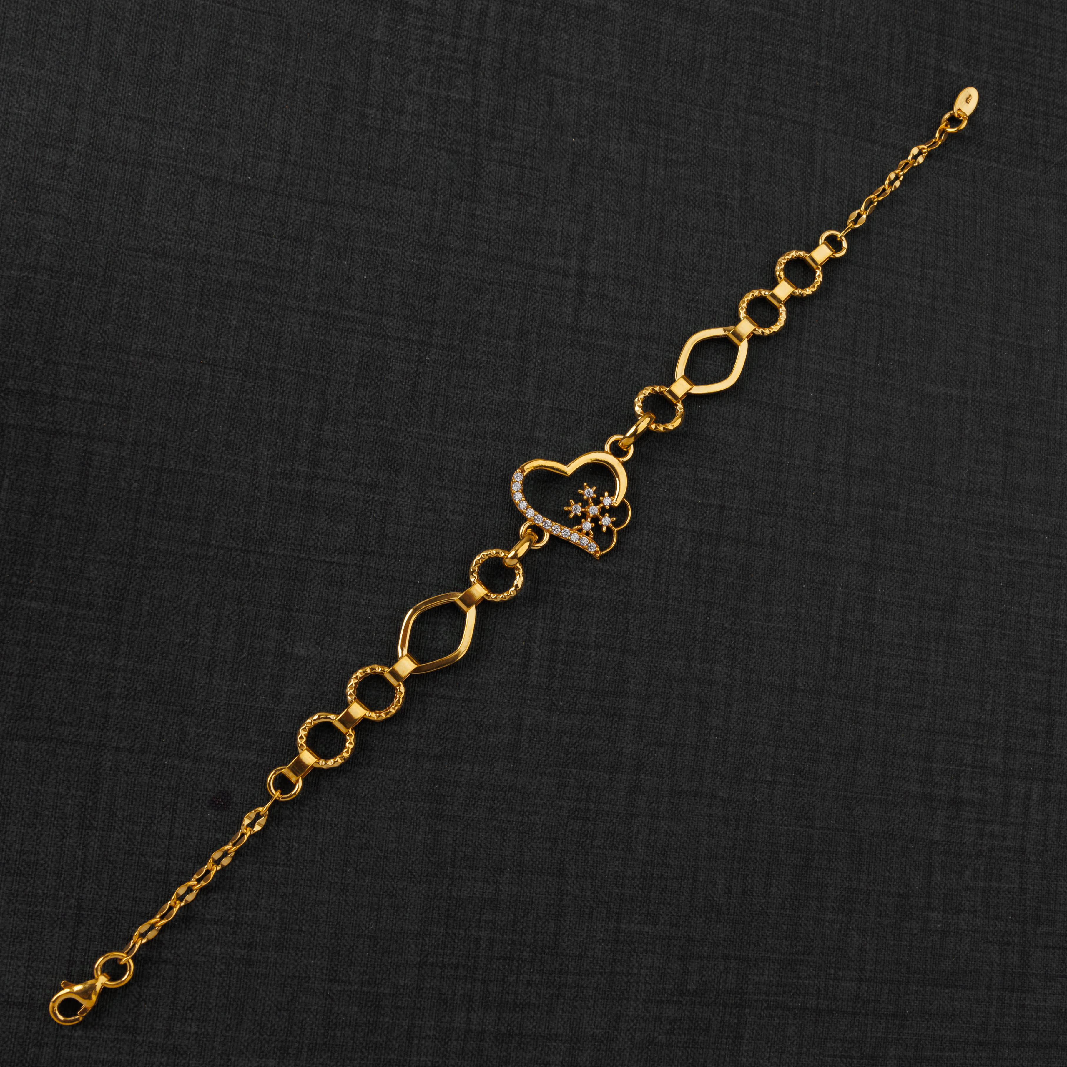 سوار الزركون (D7) - Silver 925 و Gold Plated