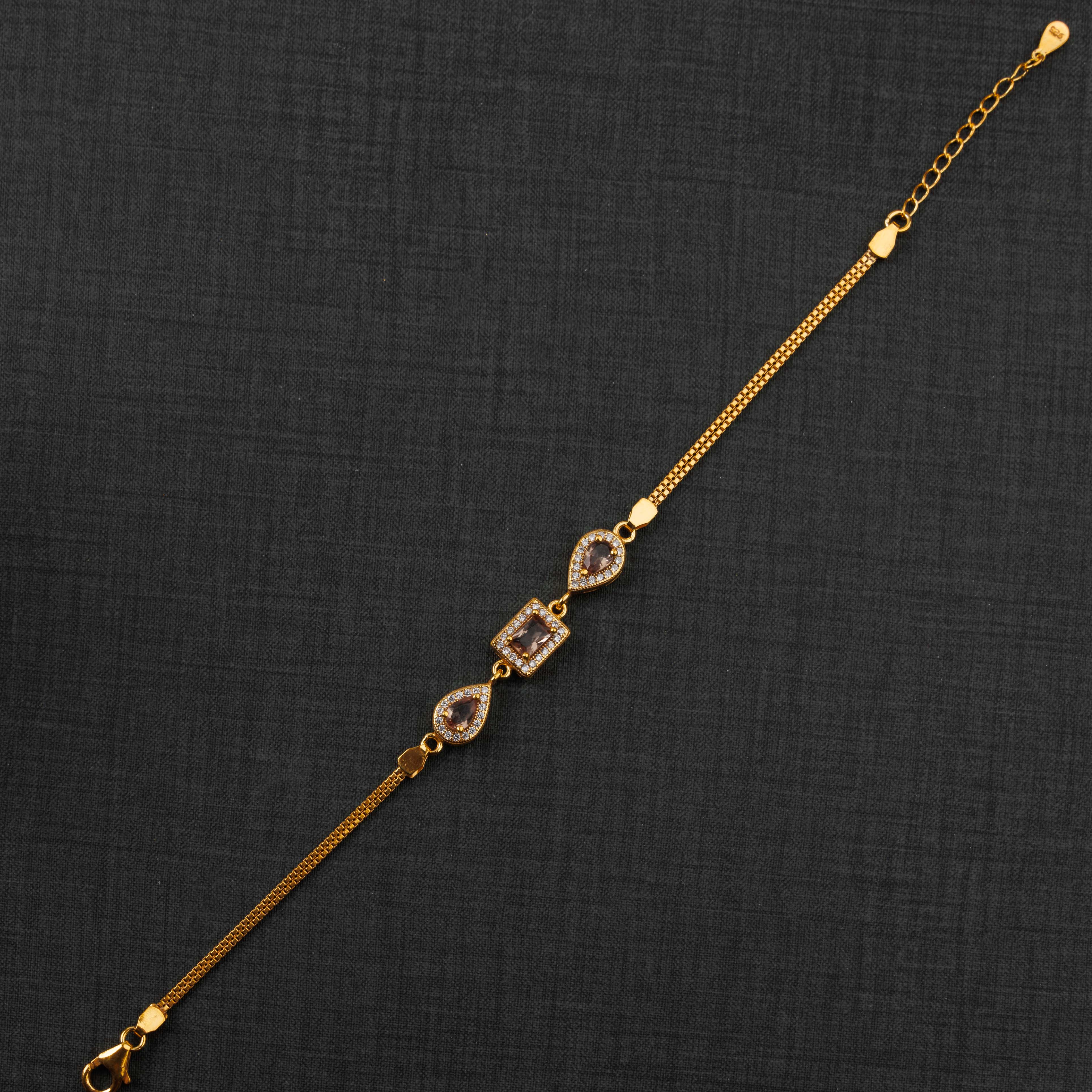 سوار الزركون (D23) - Silver 925 و Gold Plated