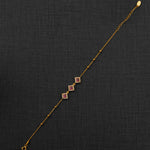 Zircon Bracelet (D12) - Silver 925 & Gold Plated