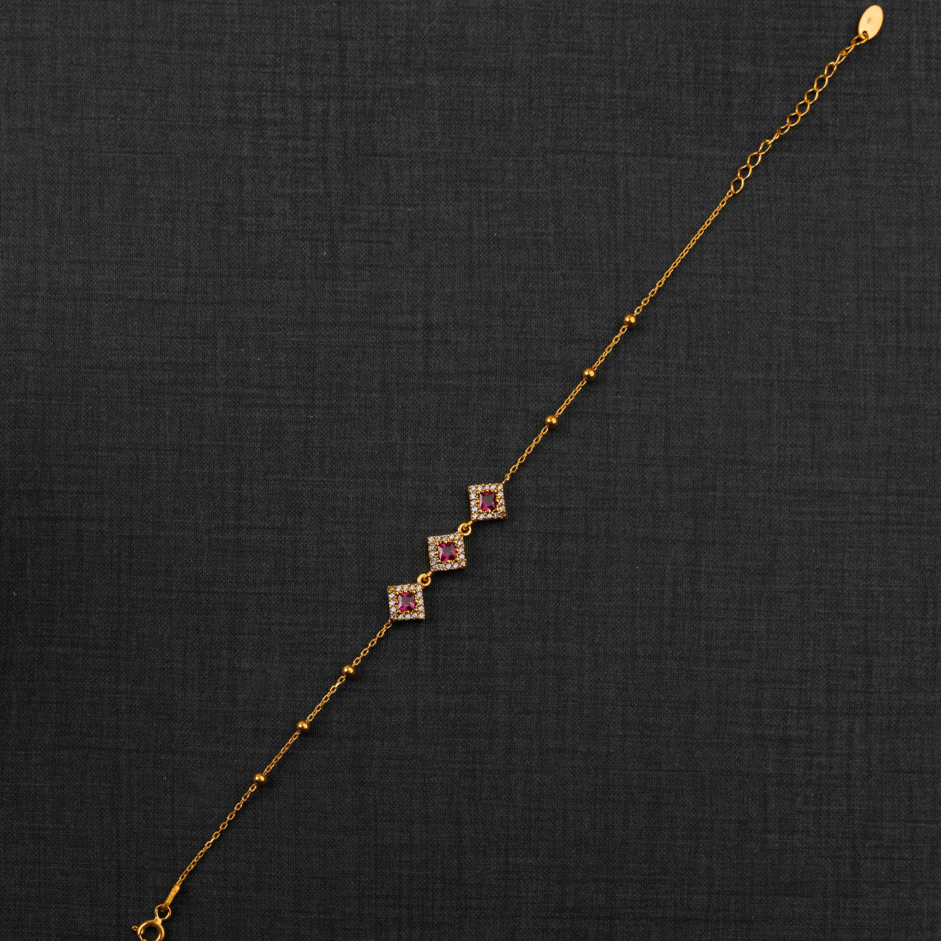 سوار الزركون (D12) - Silver 925 و Gold Plated