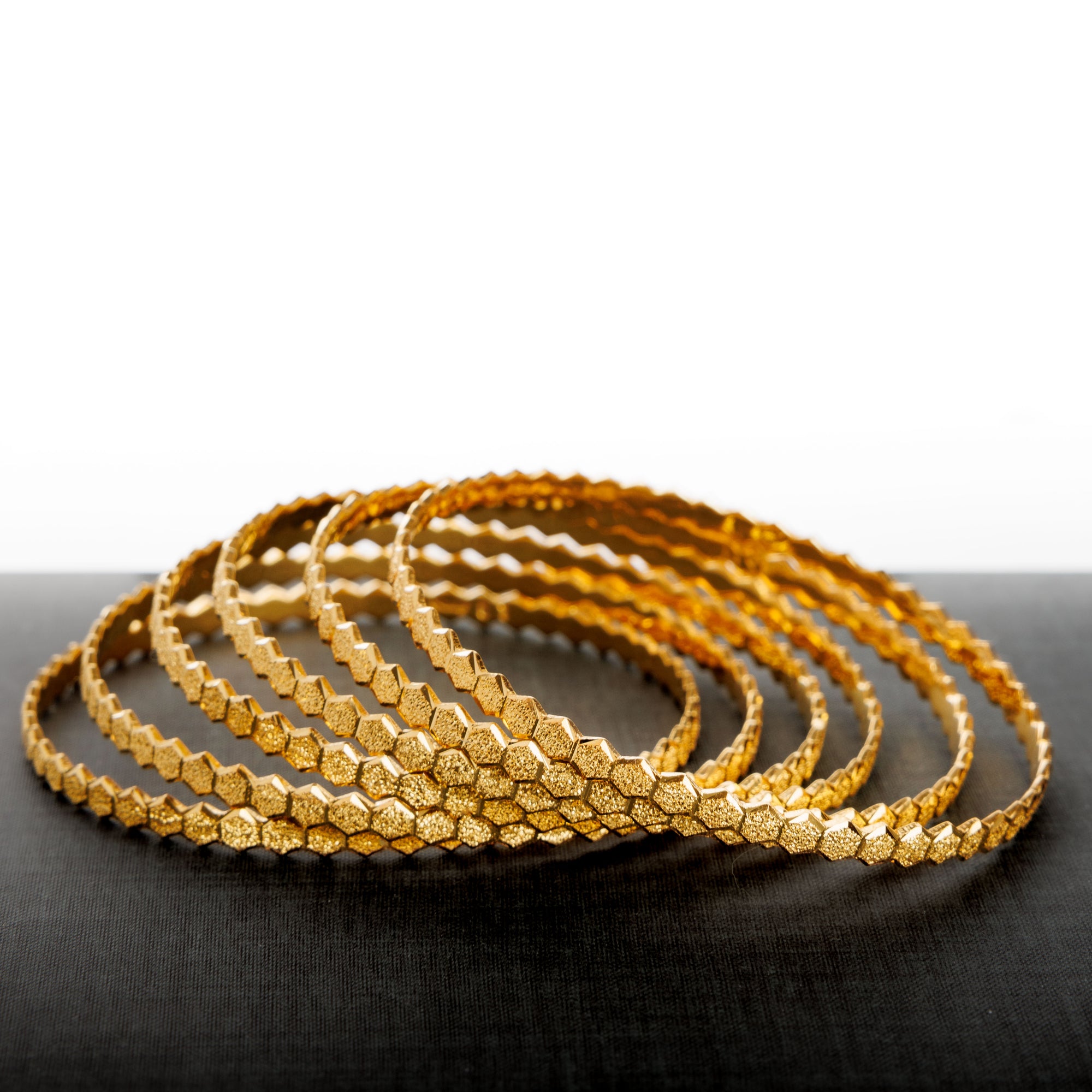 Adult's Bangles (D26-D-K) - Silver 925 & Gold Plated